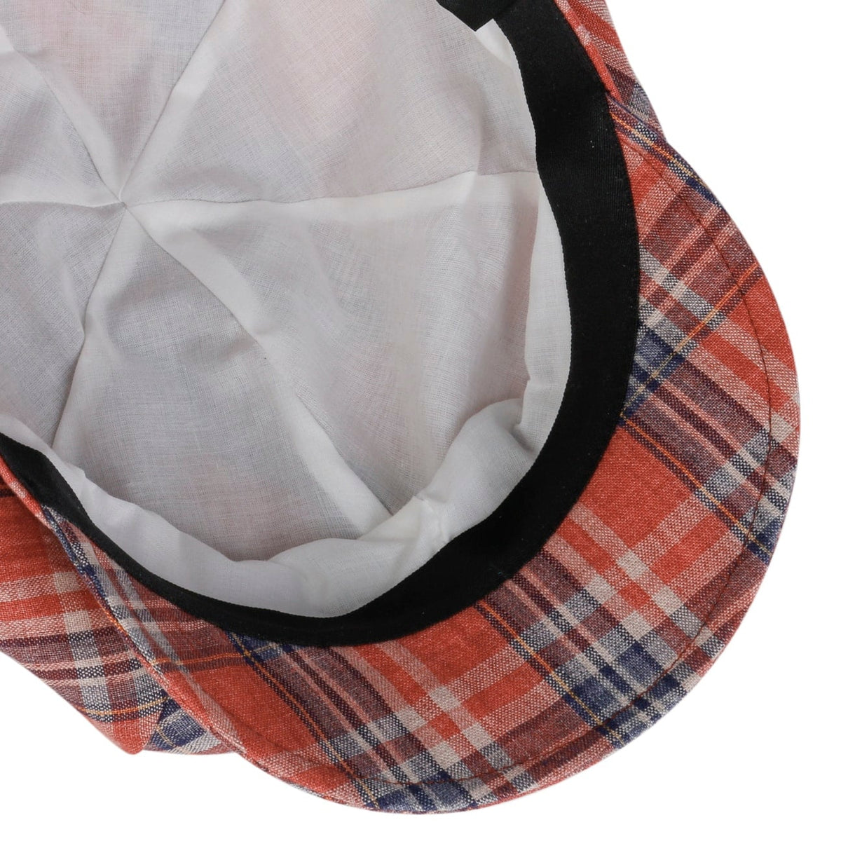 Anja Plaid Newsboy Cap rot-dunkelblau 4