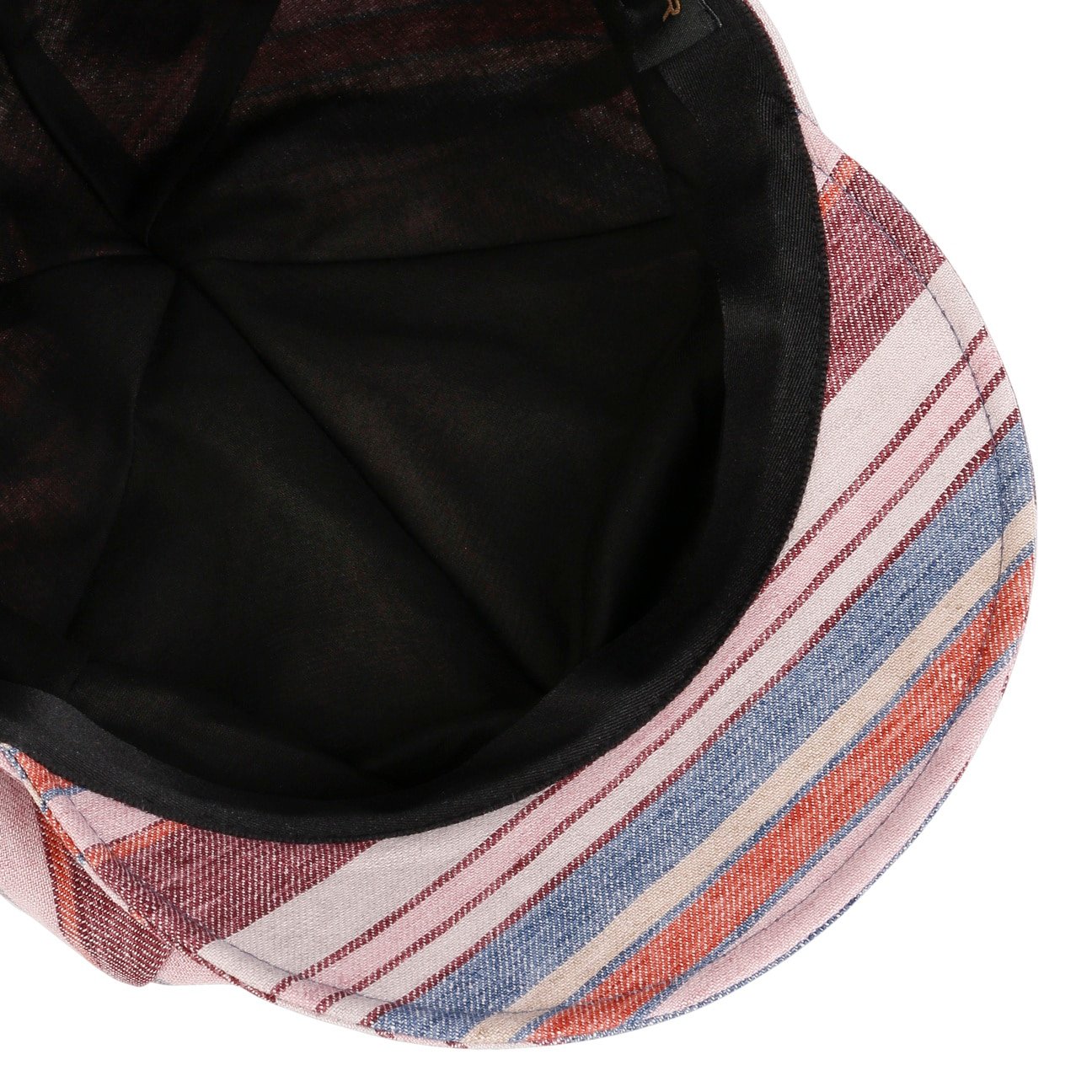 Anja Multicolor Stripes tidningspojkekeps bordeaux 8