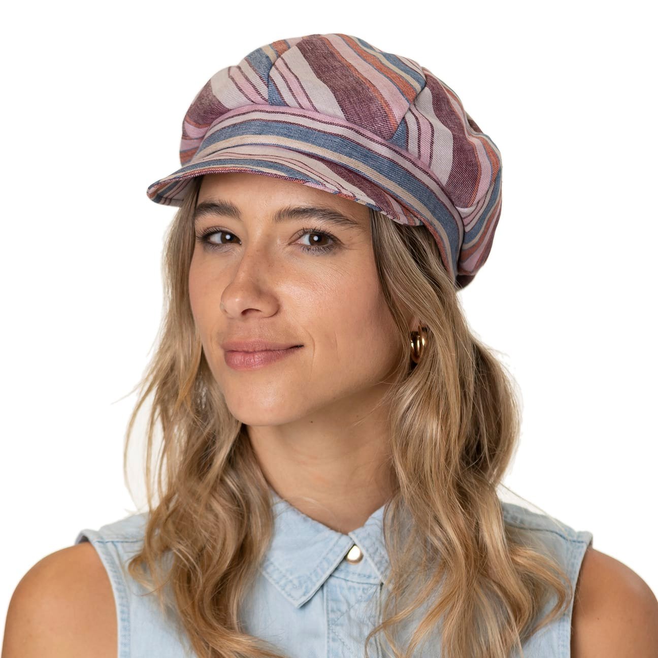 Casquette gavroche Anja Multicolor Stripes Modell 5