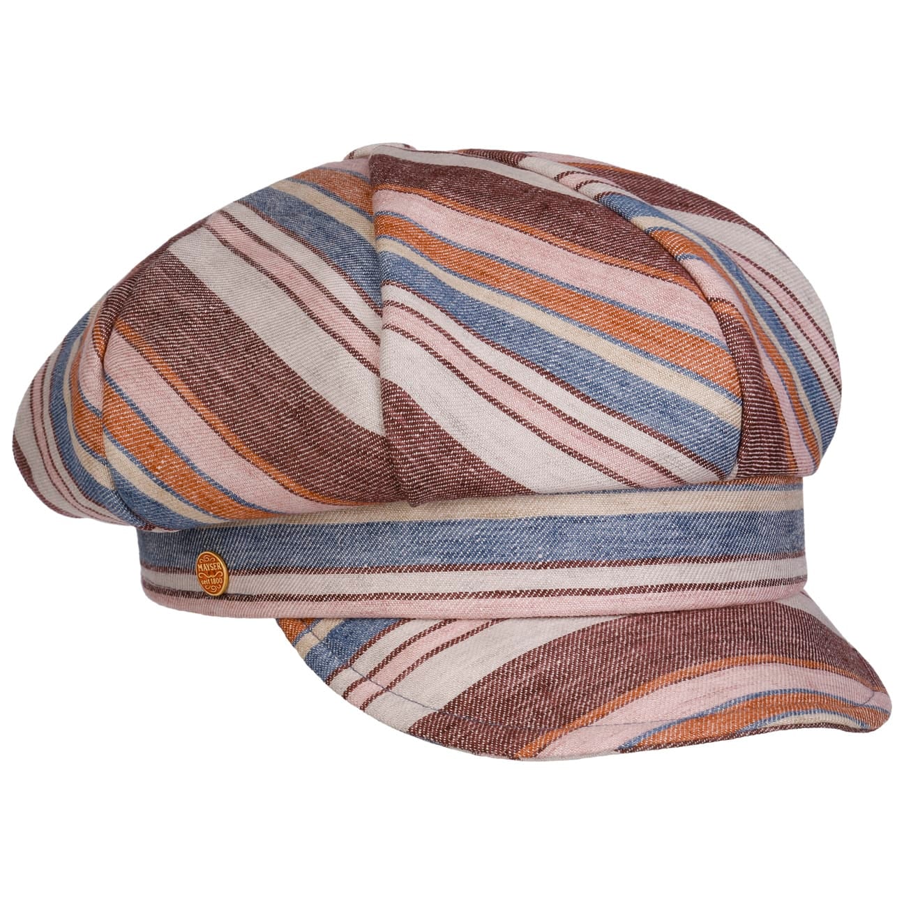 Berretto Newsboy Anja Multicolour Stripes braun 6