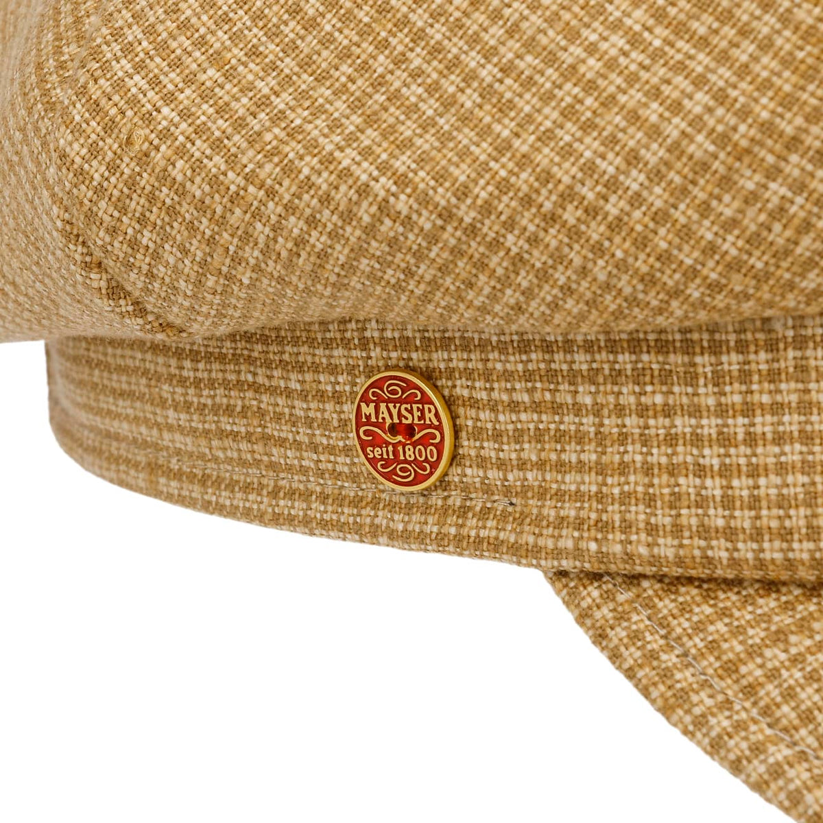 Anja Summer Newsboy Cap i Lin senf 5