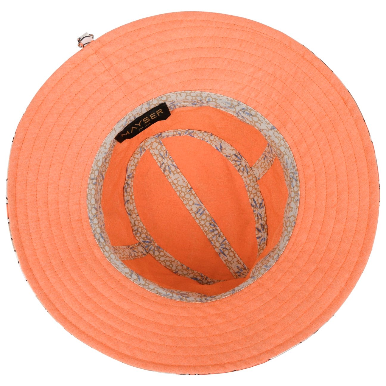 Odine Flower Regenhoed met UV-Bescherming apricot 4