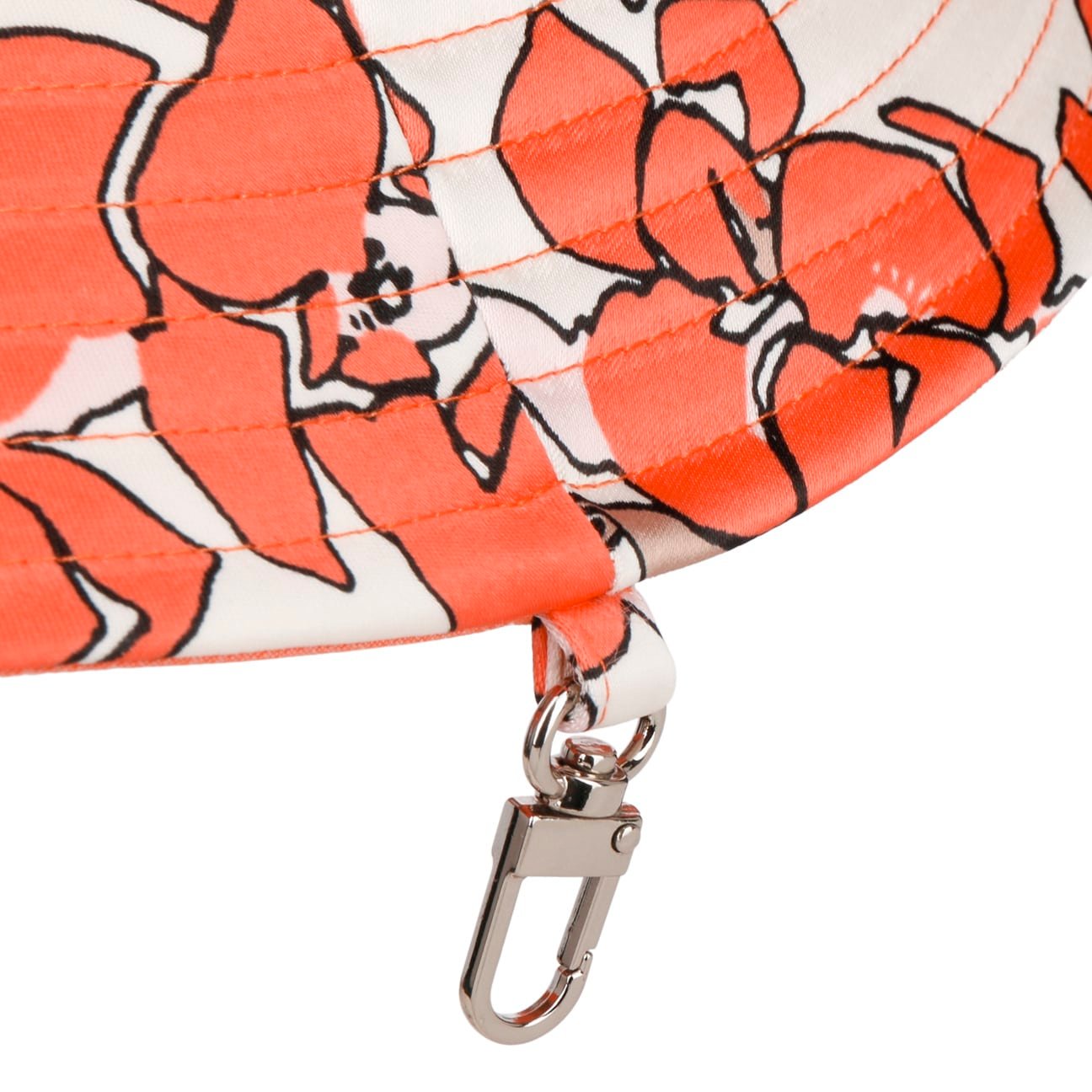 Odine Flower Regenhoed met UV-Bescherming apricot 6