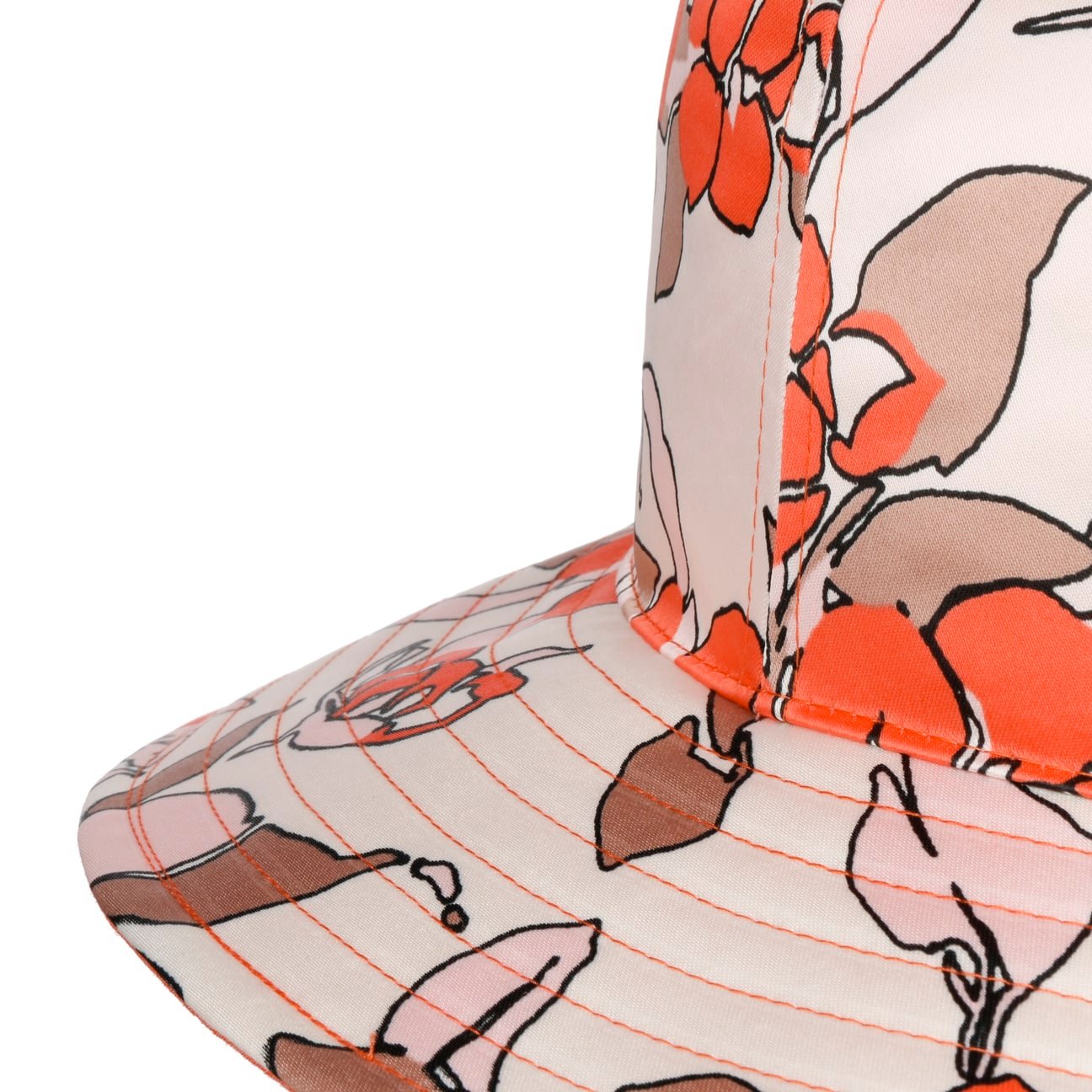 Odine Flower Regenhoed met UV-Bescherming apricot 7