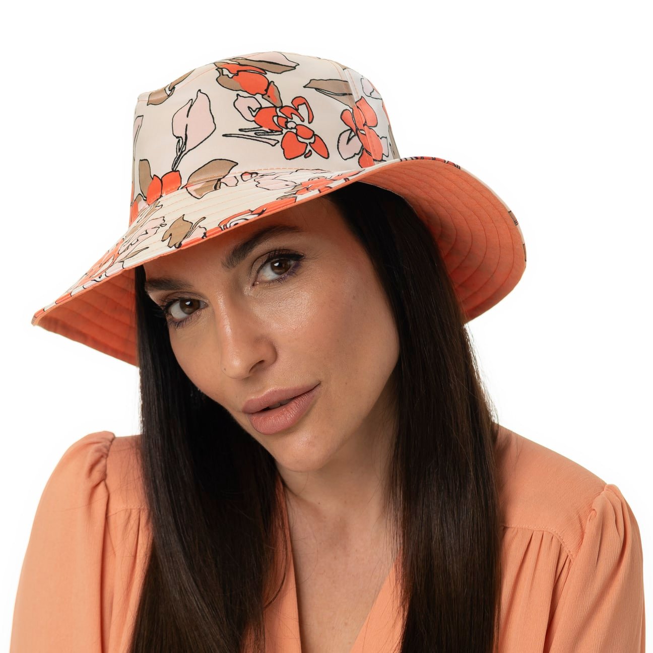 Odine Flower Regenhoed met UV-Bescherming Modell 1