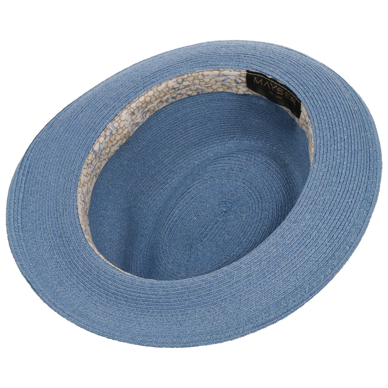 Cappello di Paglia Trilby New Classic Maleo blau 9