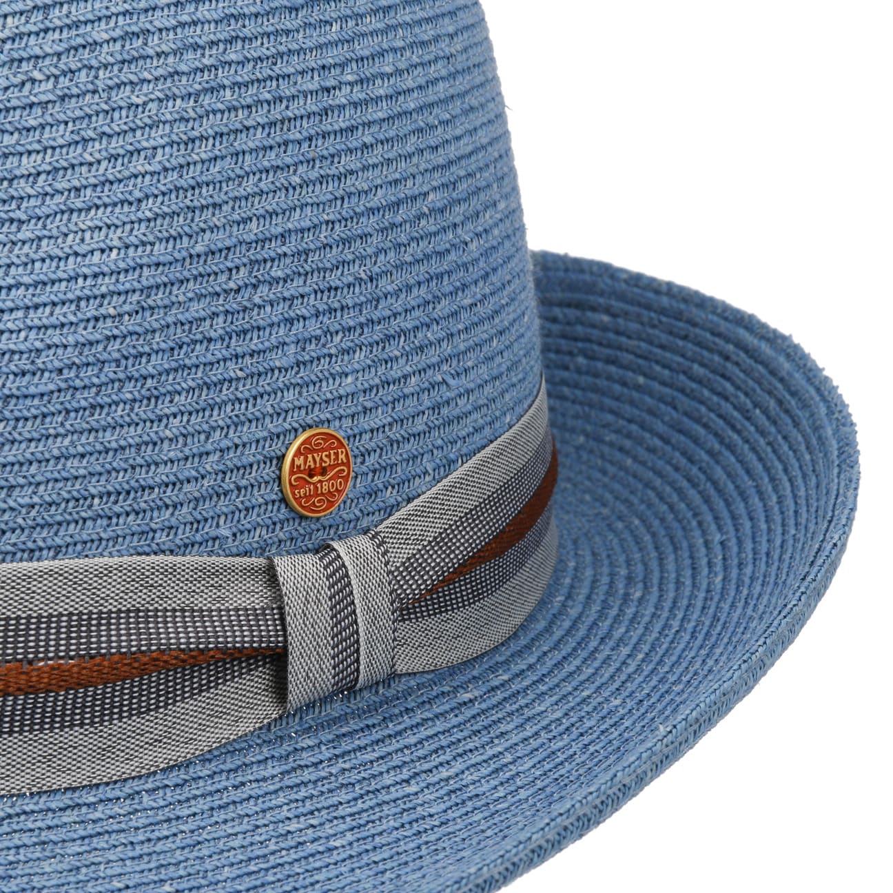 Cappello di Paglia Trilby New Classic Maleo blau 10