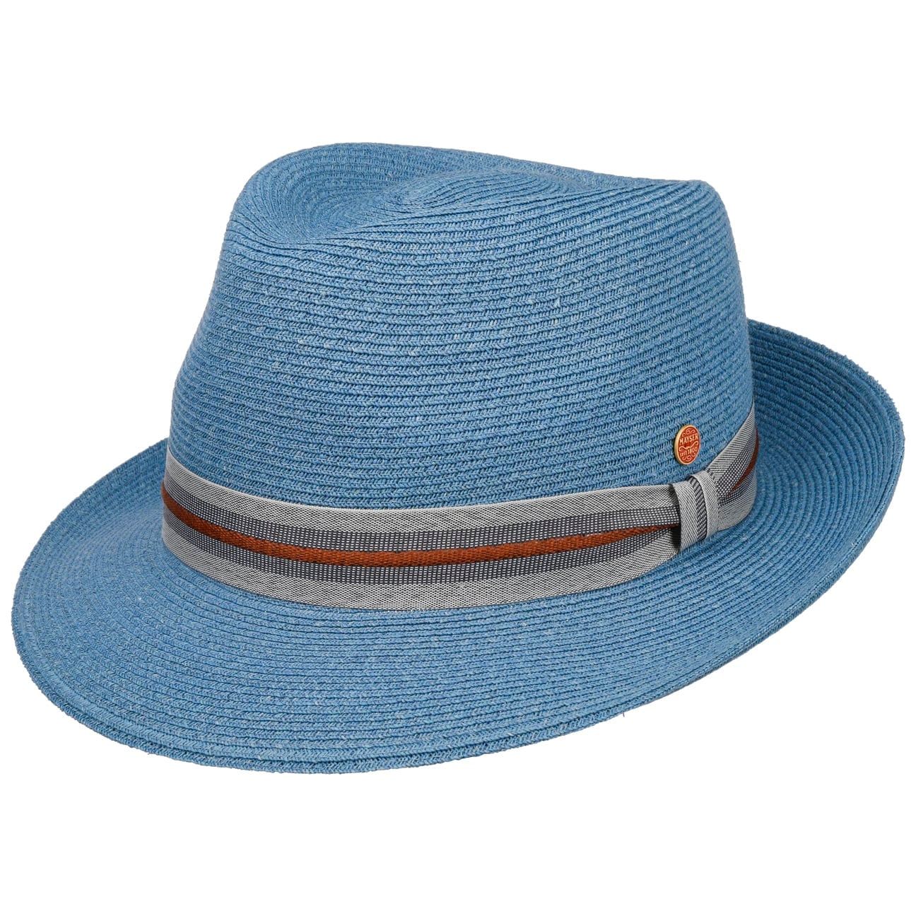 Cappello di Paglia Trilby New Classic Maleo blau 7