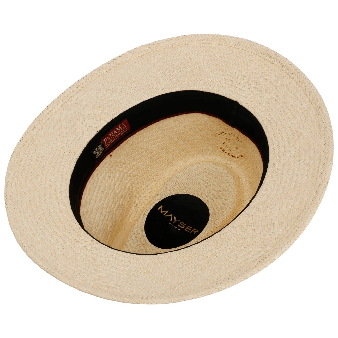 Gero Contrast Band Panama-Hatt natur-blau 3