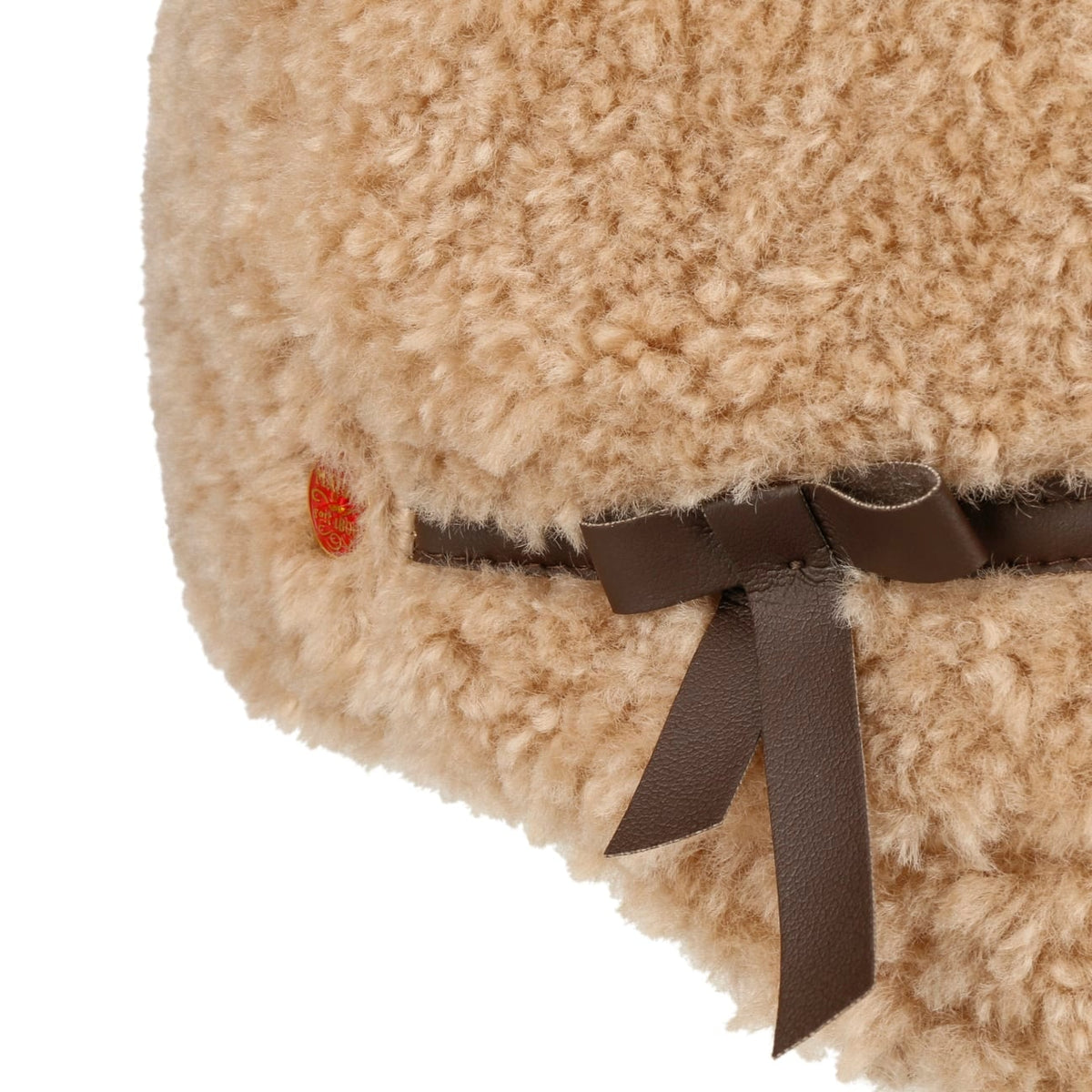 Teddy Newsboy Cap i Fuskepels beige 6