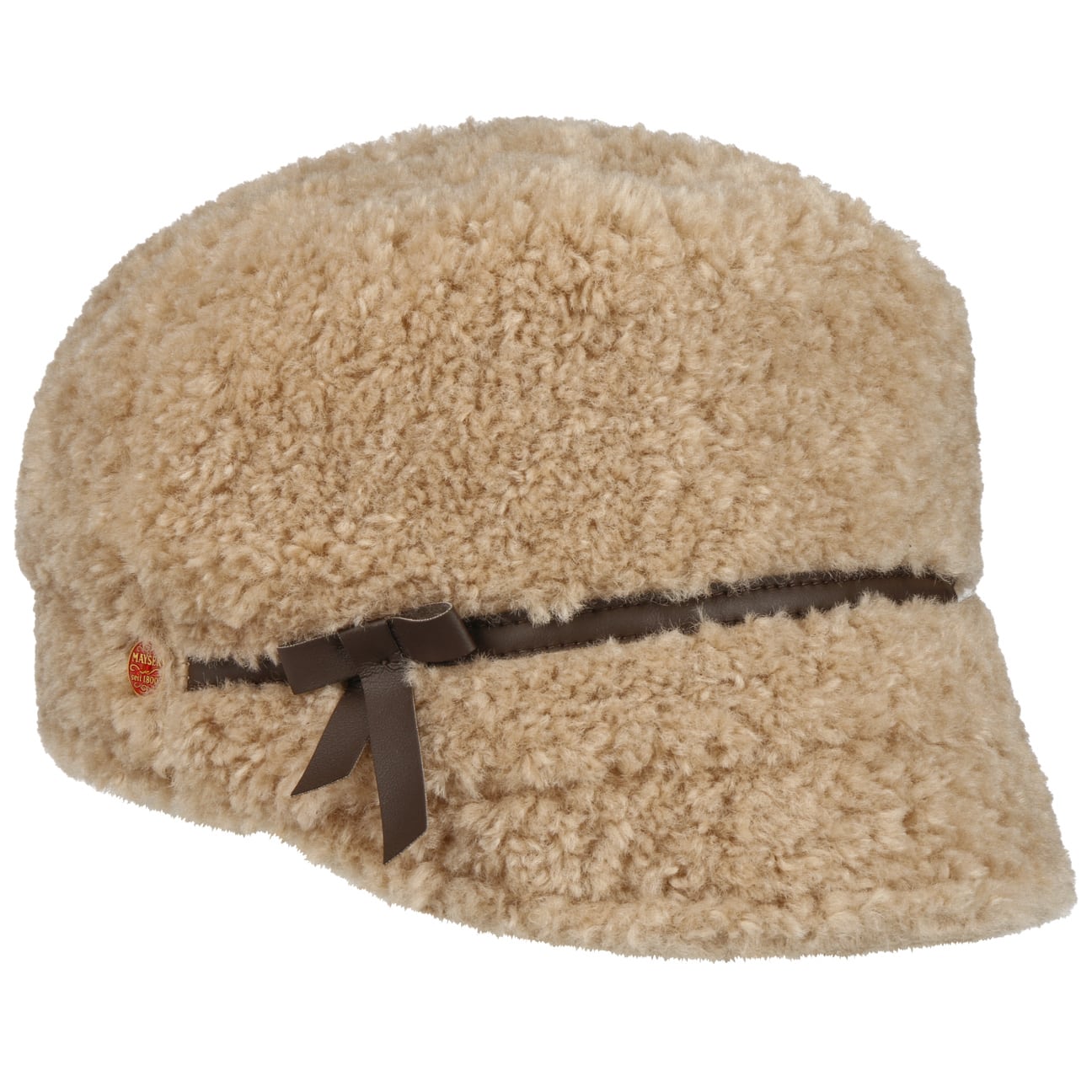 Teddy keps i fuskpäls beige 1