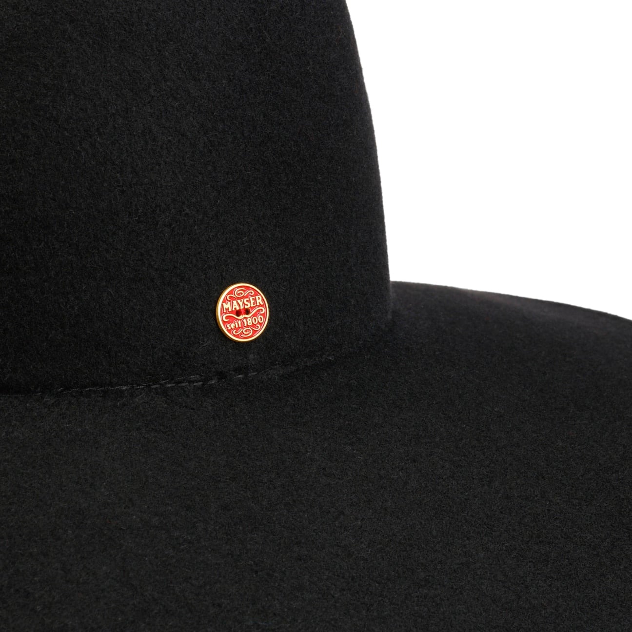 Chapeau en Laine Ilaria Flower schwarz 6