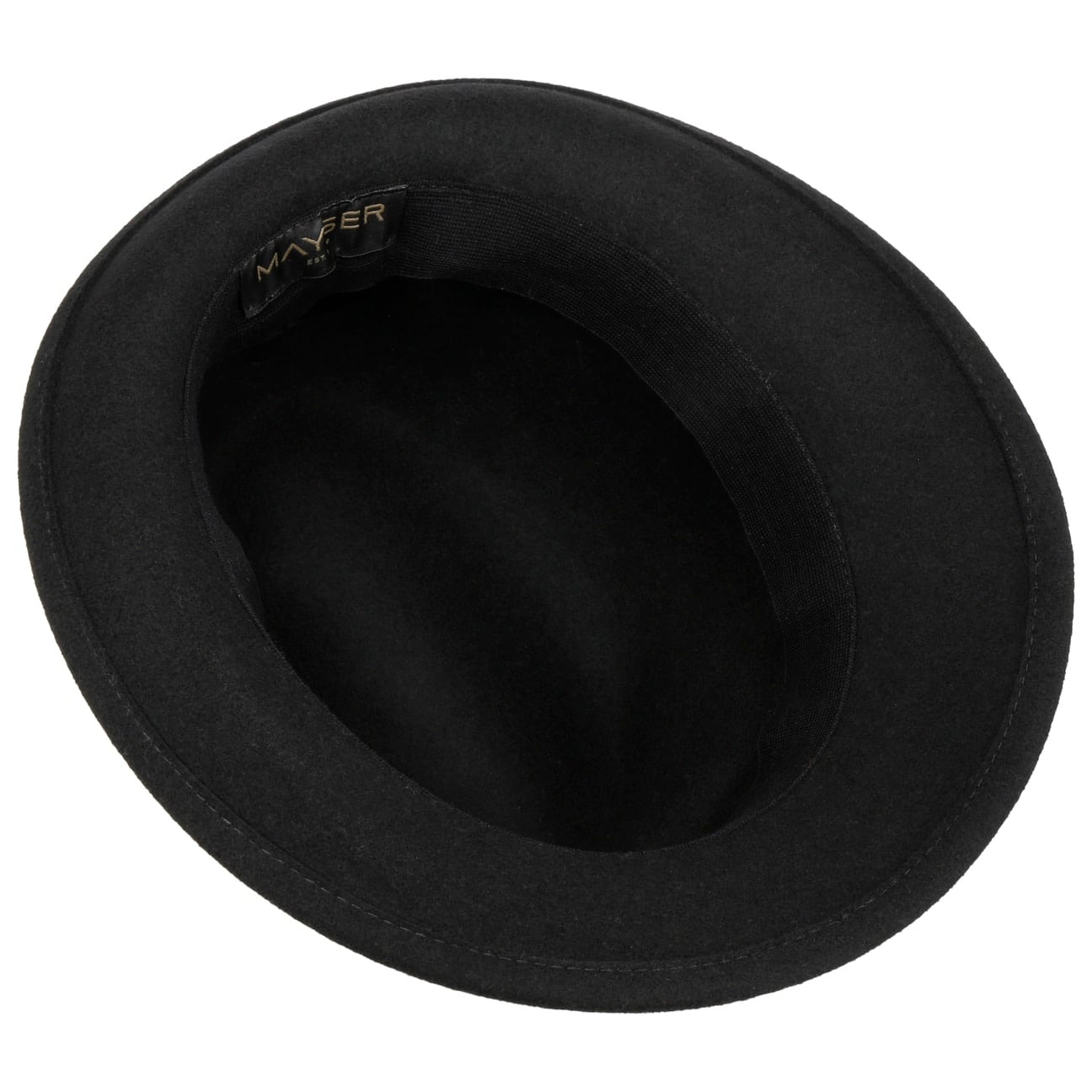 Chapeau en Laine Laveca Trilby schwarz 3