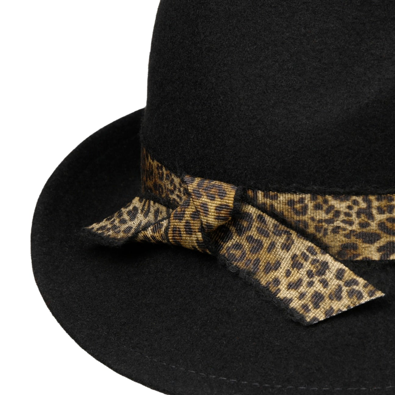 Chapeau en Laine Laveca Trilby schwarz 5