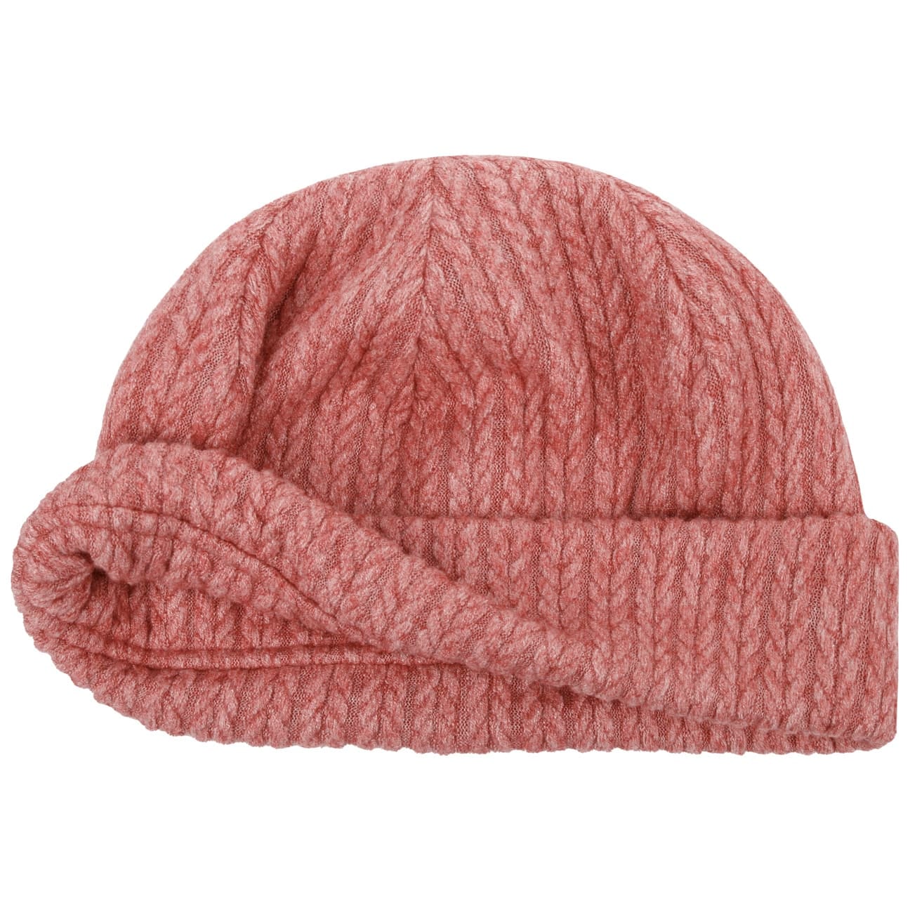 Joycey Beanie med Fold rosa 3