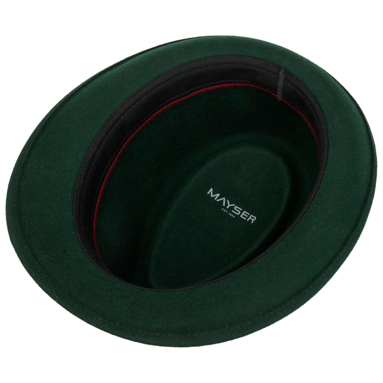 Four Colour Band Trilby Ullhatt dunkelgrün 5