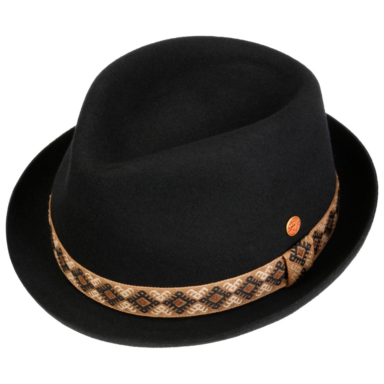 Samu Pork Pie Wool Hat schwarz 2
