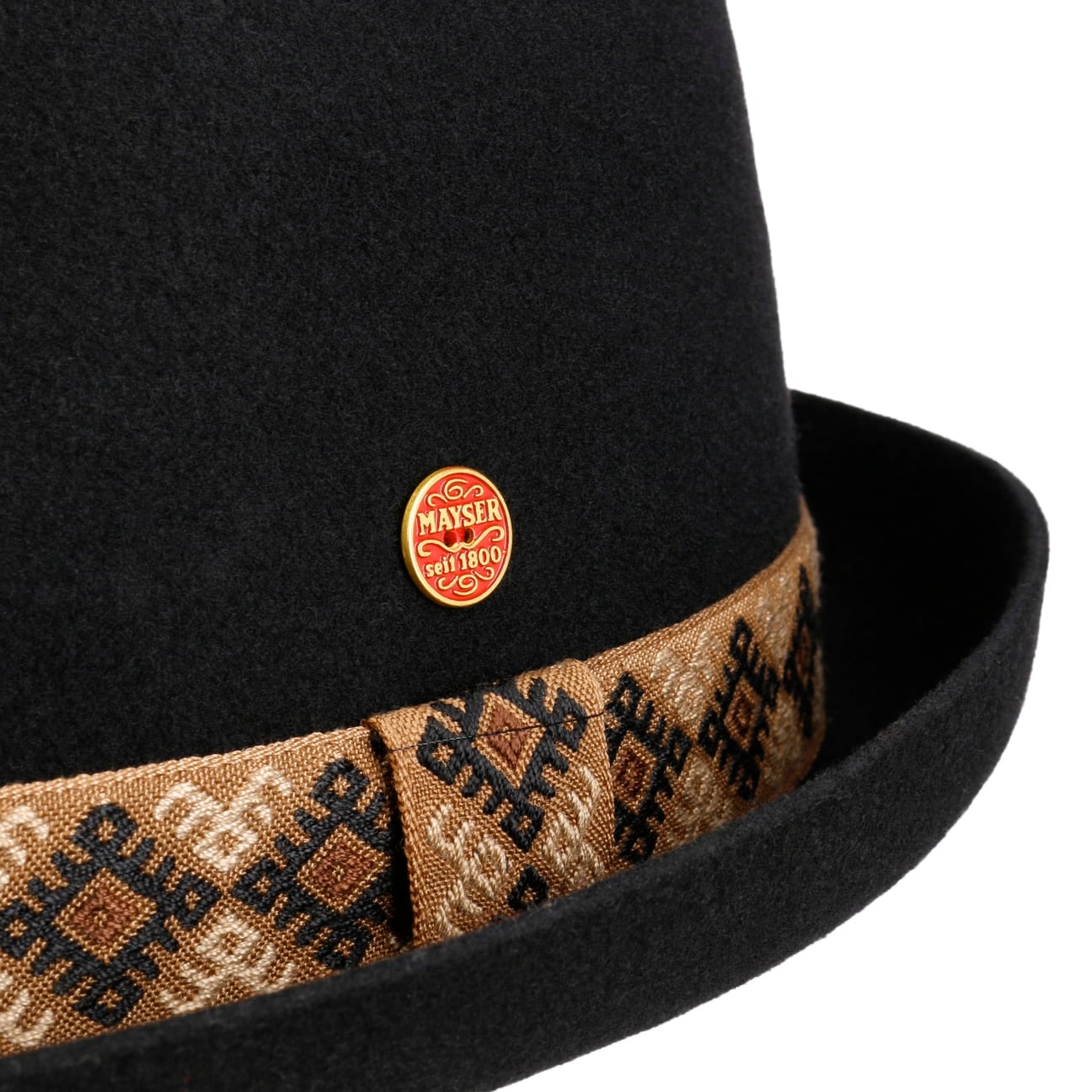 Samu Pork Pie Ullhatt schwarz 4