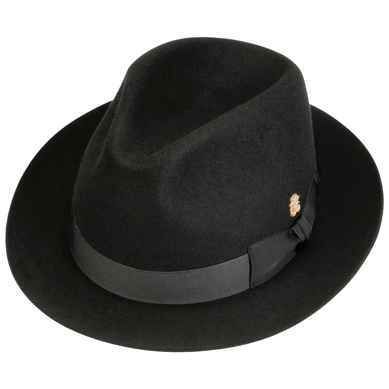 Premium hårfilthatt Zechbauer schwarz 5