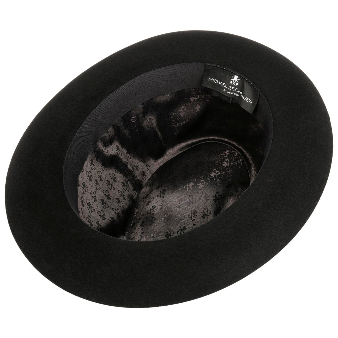 Premium hårfilthatt Zechbauer schwarz 6