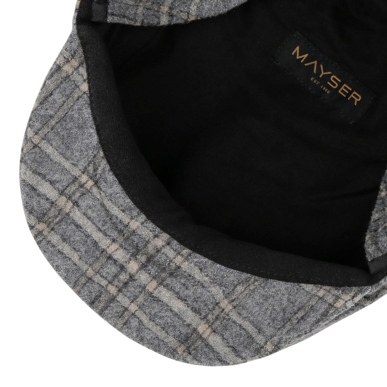 Merlino Casual Flat Cap med Øreklaffer grau-blau 3