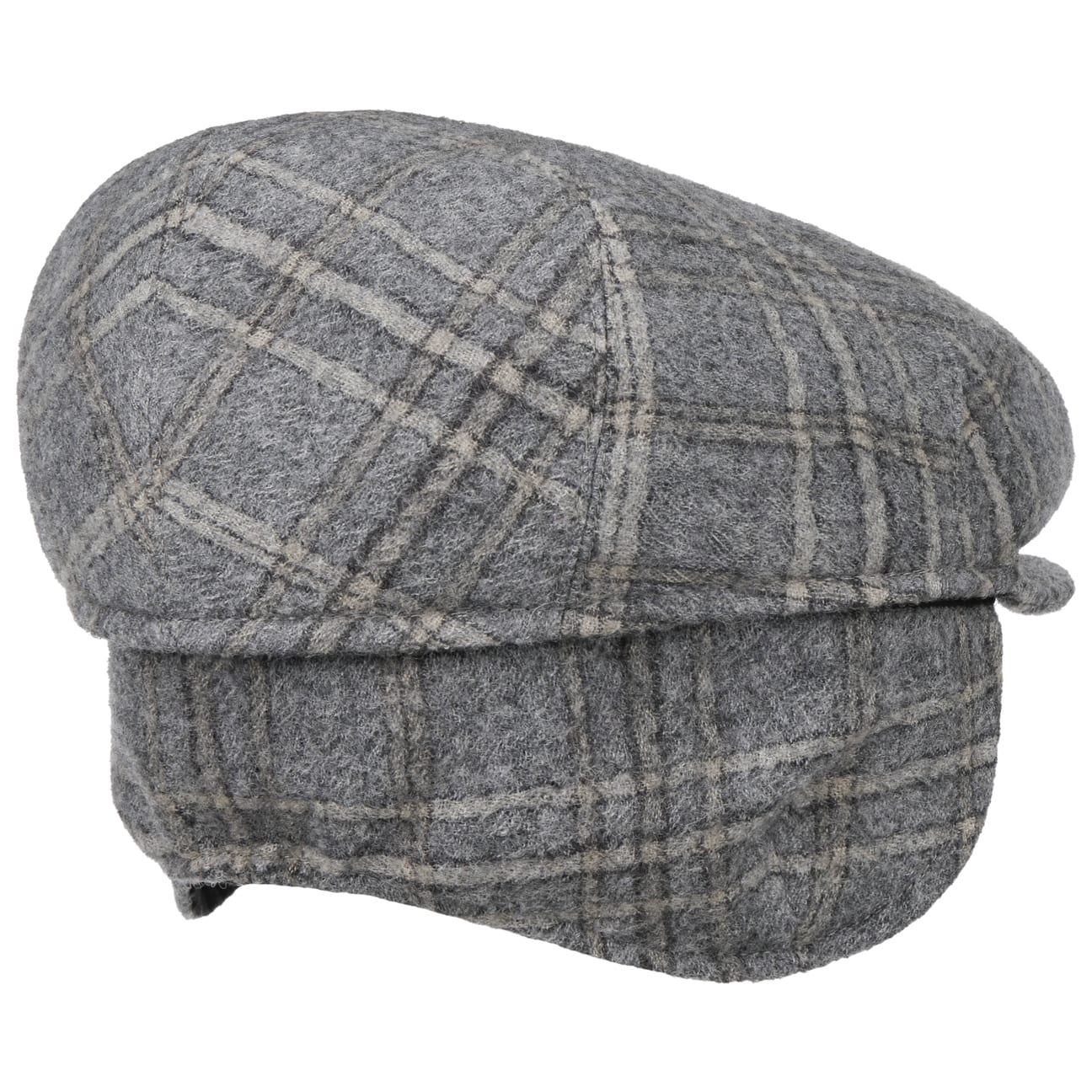 Merlino Casual Flatcap mit Ohrenklappen grau-blau 4