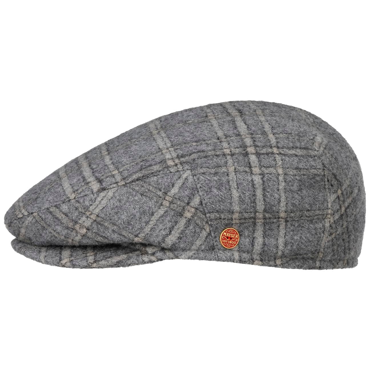Merlino Casual Flat Cap med Øreklaffer grau-blau 6