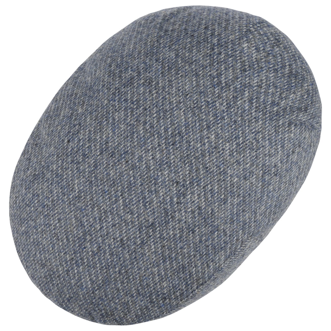 Merlino Check Pet met Oorkleppen grau-blau 2