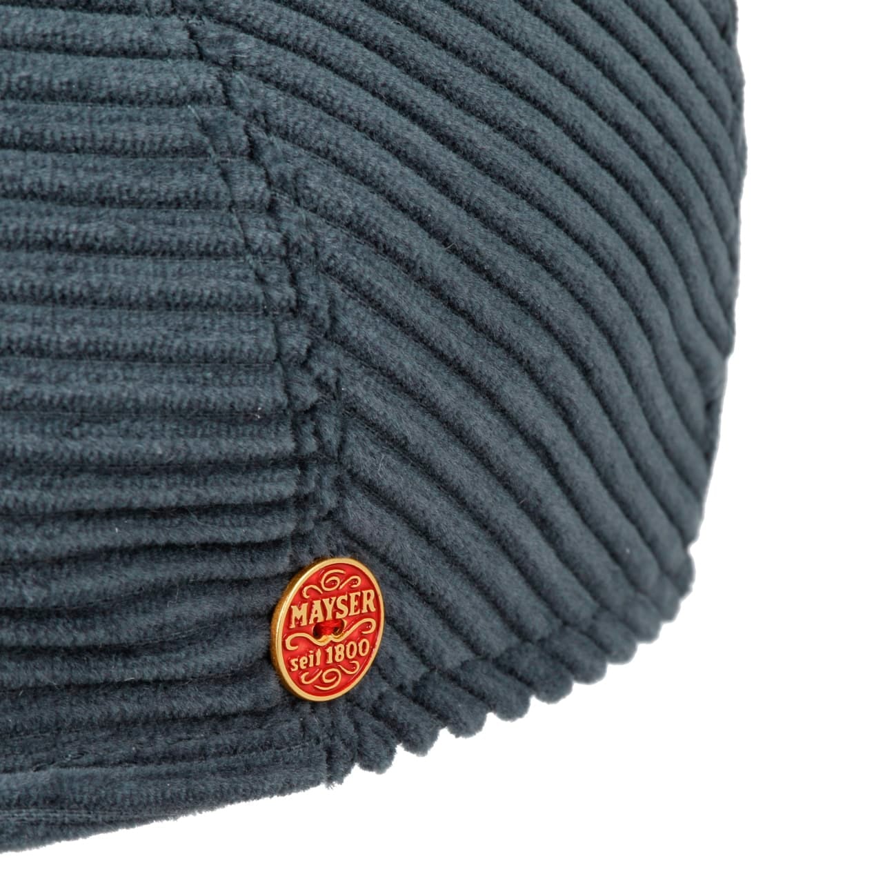 Sidney Cross Cord Flat Cap blau 5