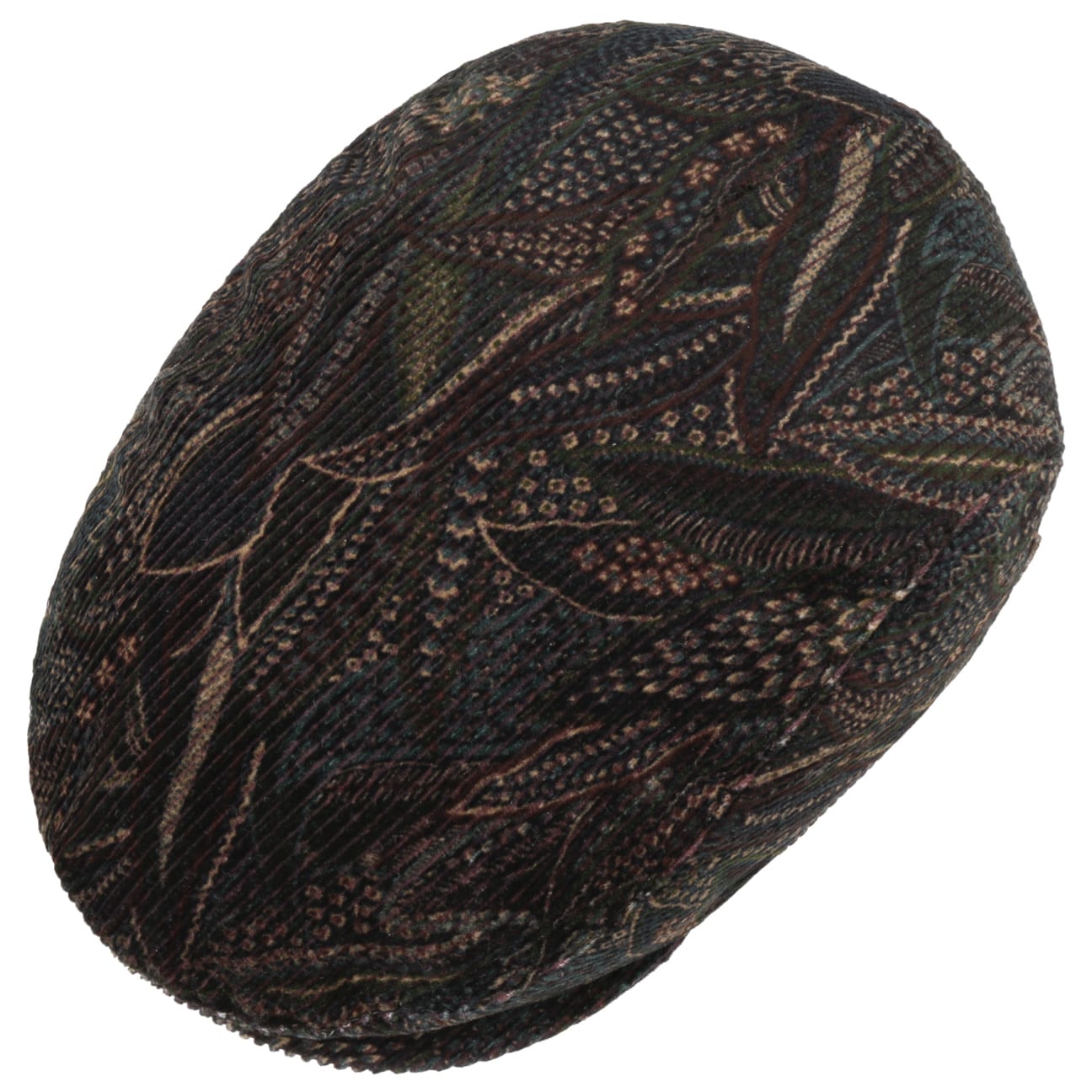Casquette plate cordon paisley Zechbauer bordeaux 4