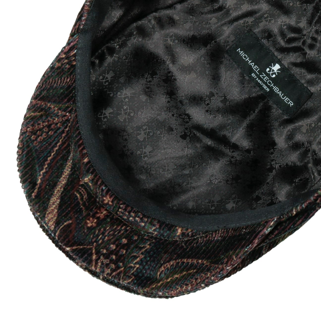 Casquette plate cordon paisley Zechbauer bordeaux 5