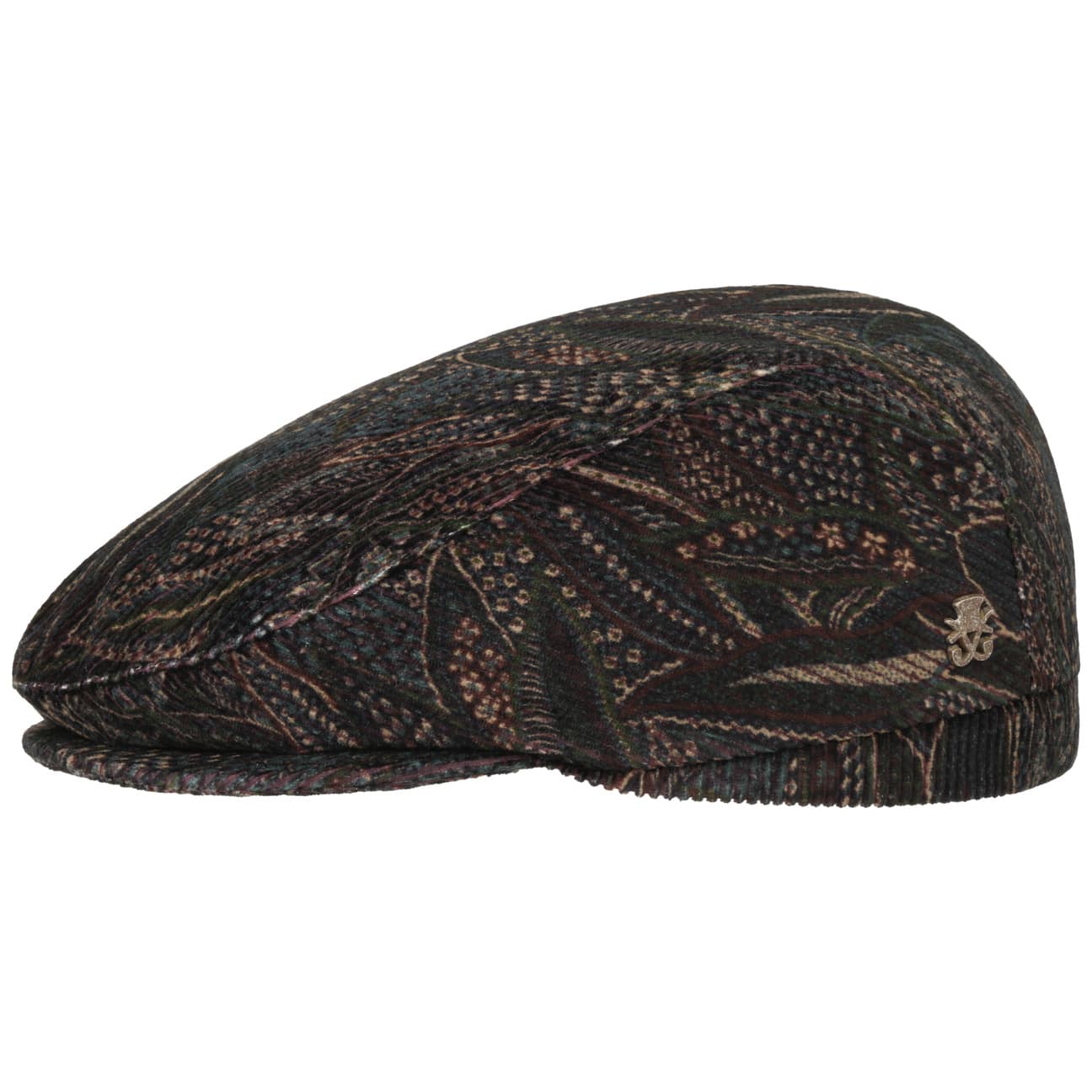 Casquette plate cordon paisley Zechbauer bordeaux 3