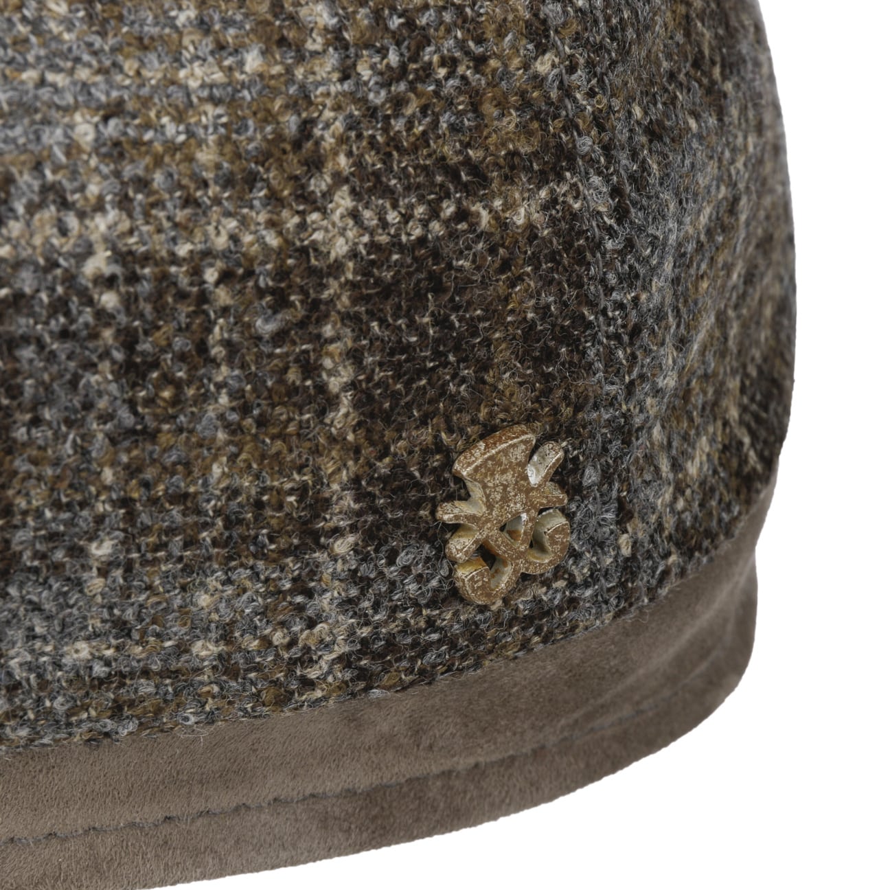 Casquette Plate à Carreaux en Laine Emil Zechbauer braun 5
