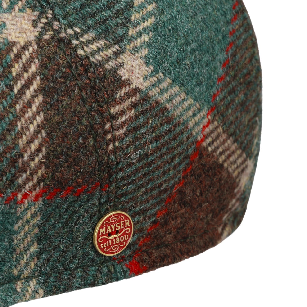 Sidney Big Colour Check Flatcap grün 9