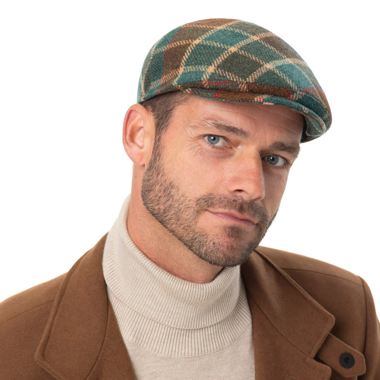 Sidney Big Colour Check Flatcap Modell 1