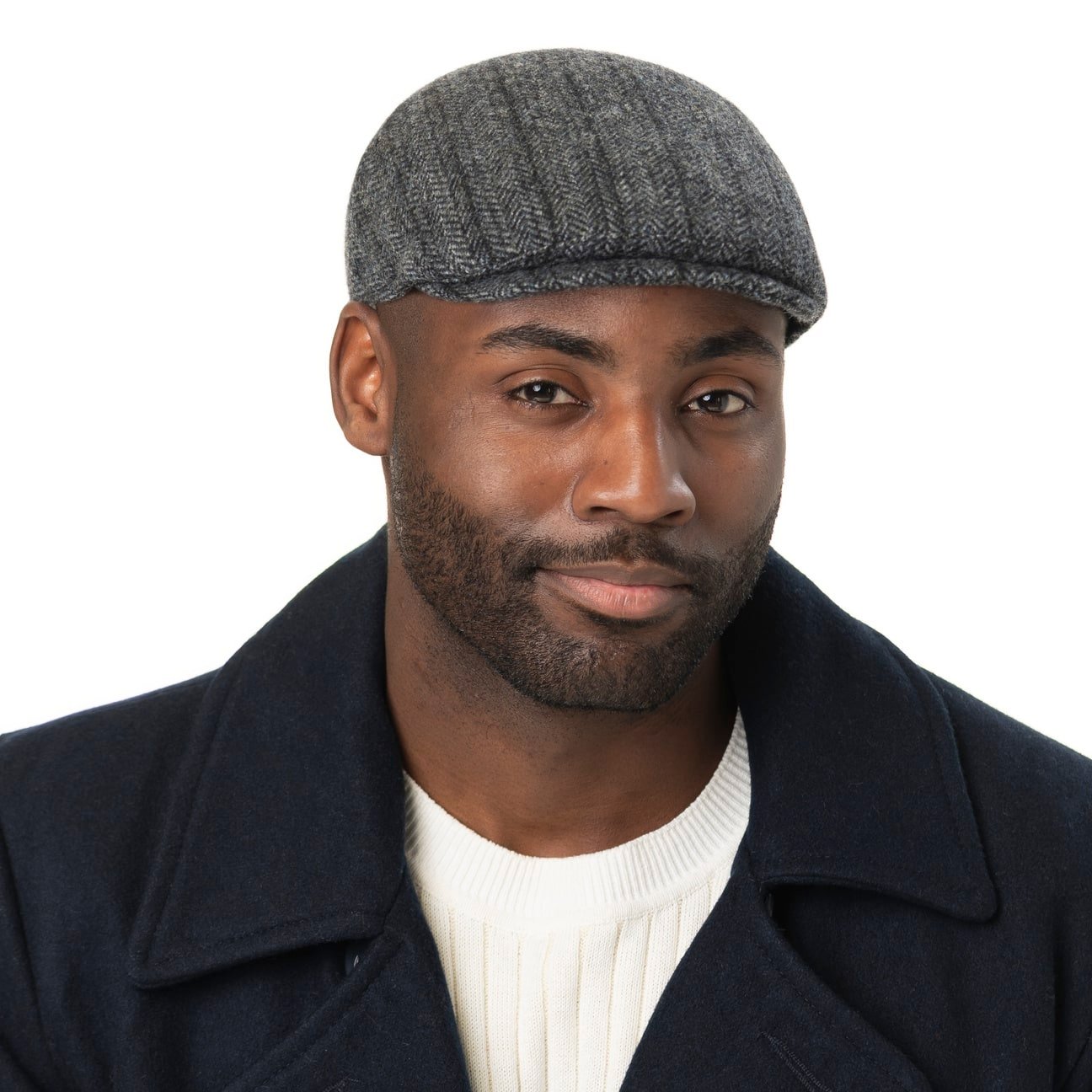 Sidney Wool Flat Cap With Ear Flaps Modell 1