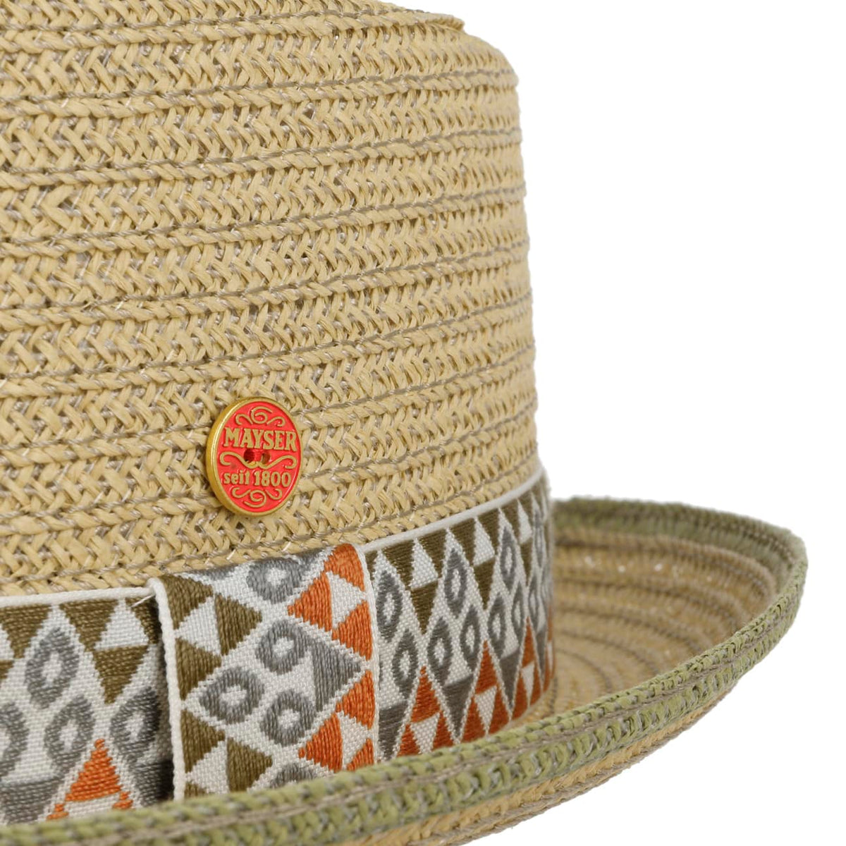 Colour Band Pork Pie Strohoed beige 5
