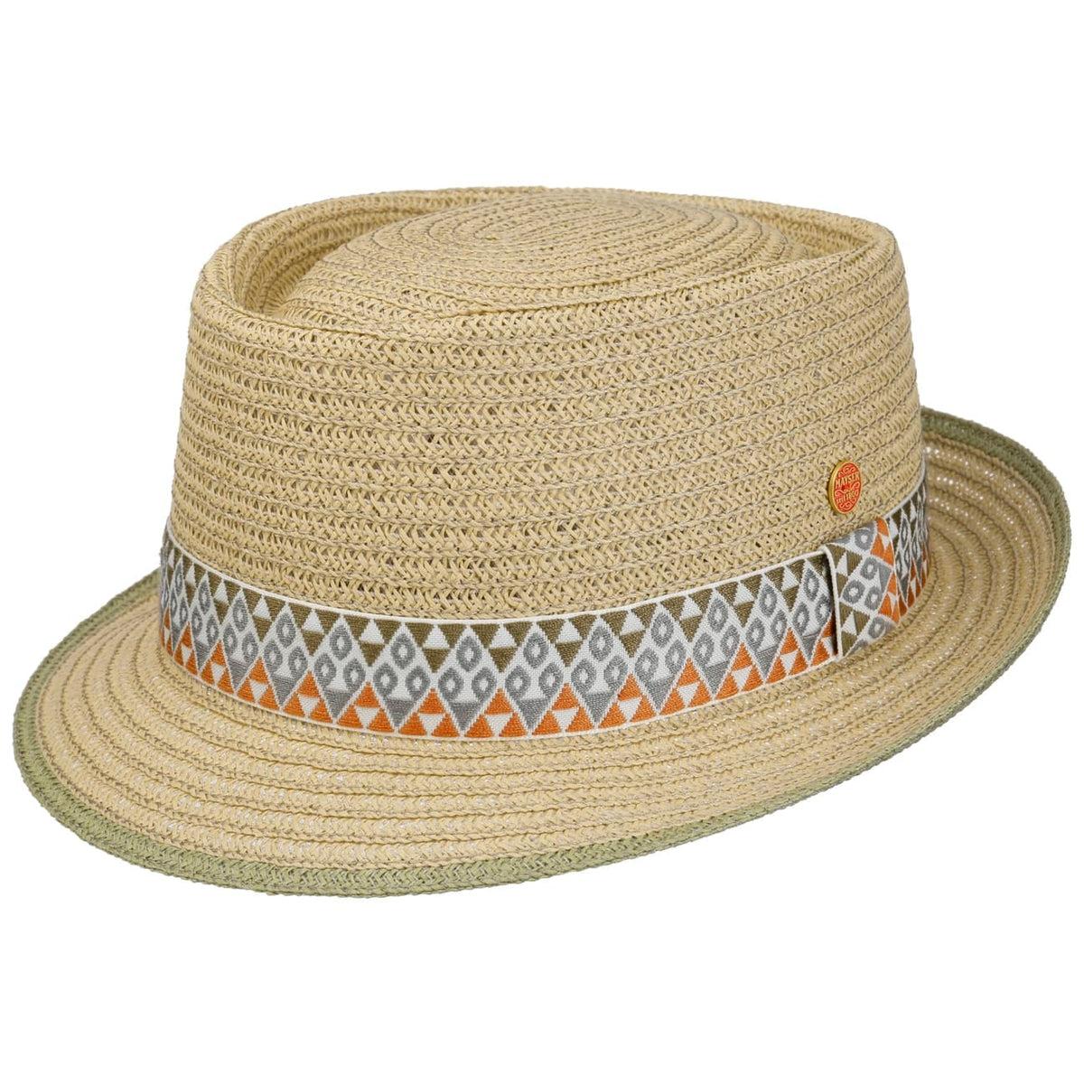 Colour Band Pork Pie Strohoed beige 6