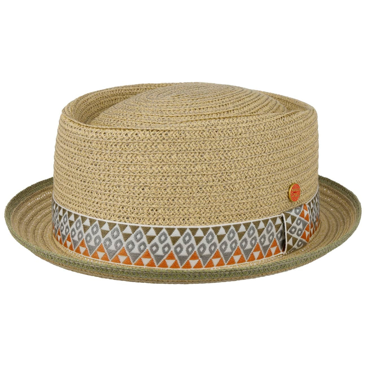 Colour Band Pork Pie Strohoed beige 2