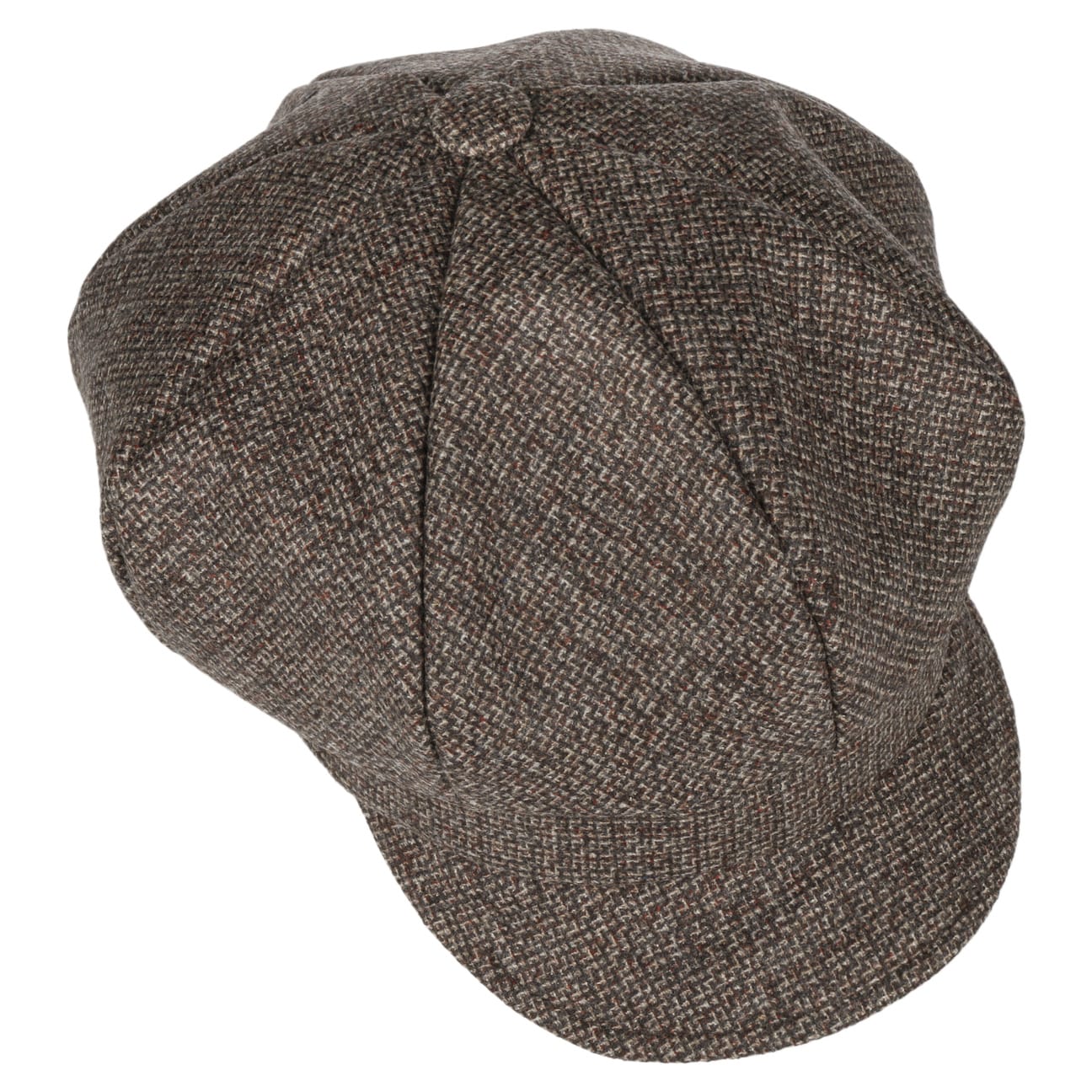 Casquette gavroche classique en tweed Cia braun 2