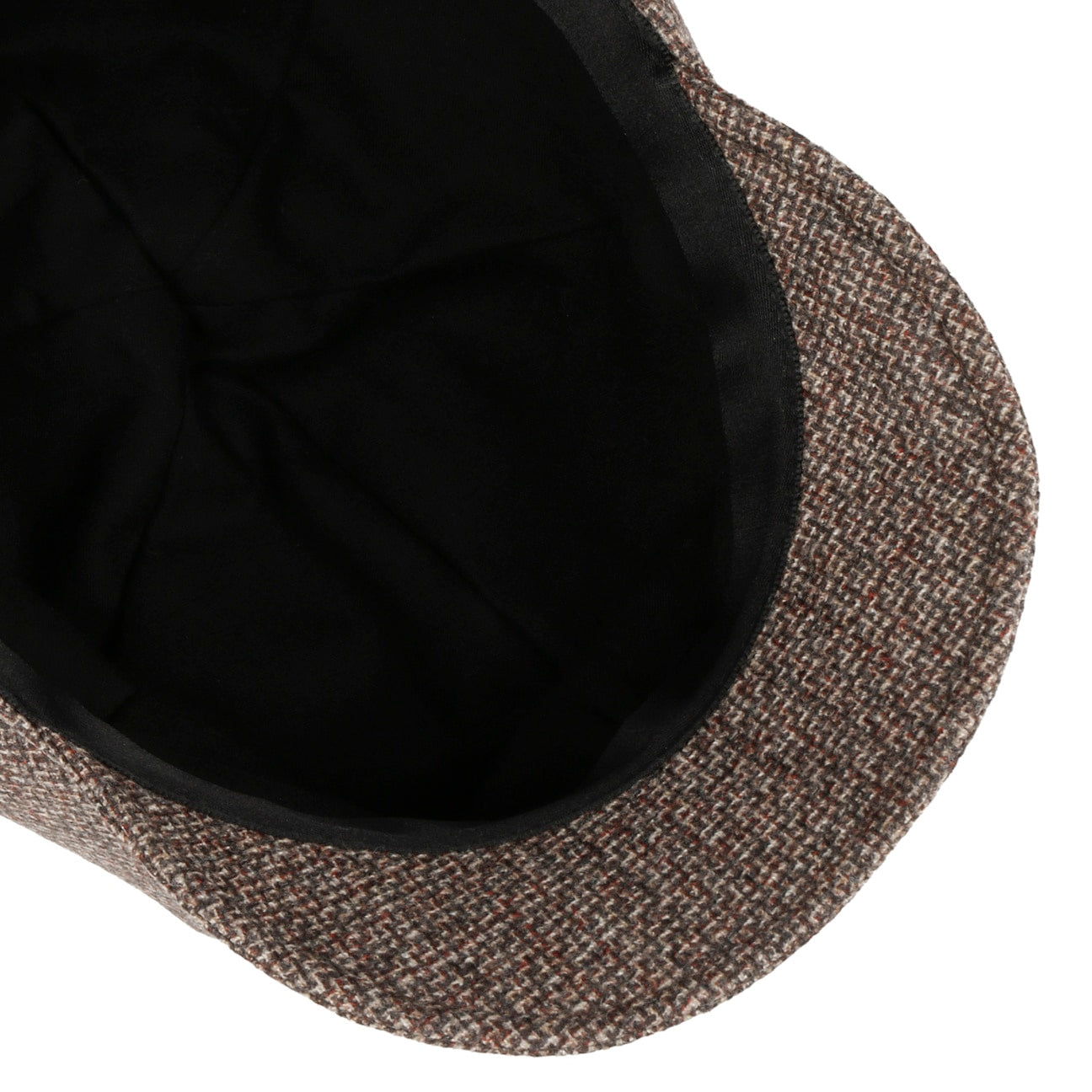 Casquette gavroche classique en tweed Cia braun 3