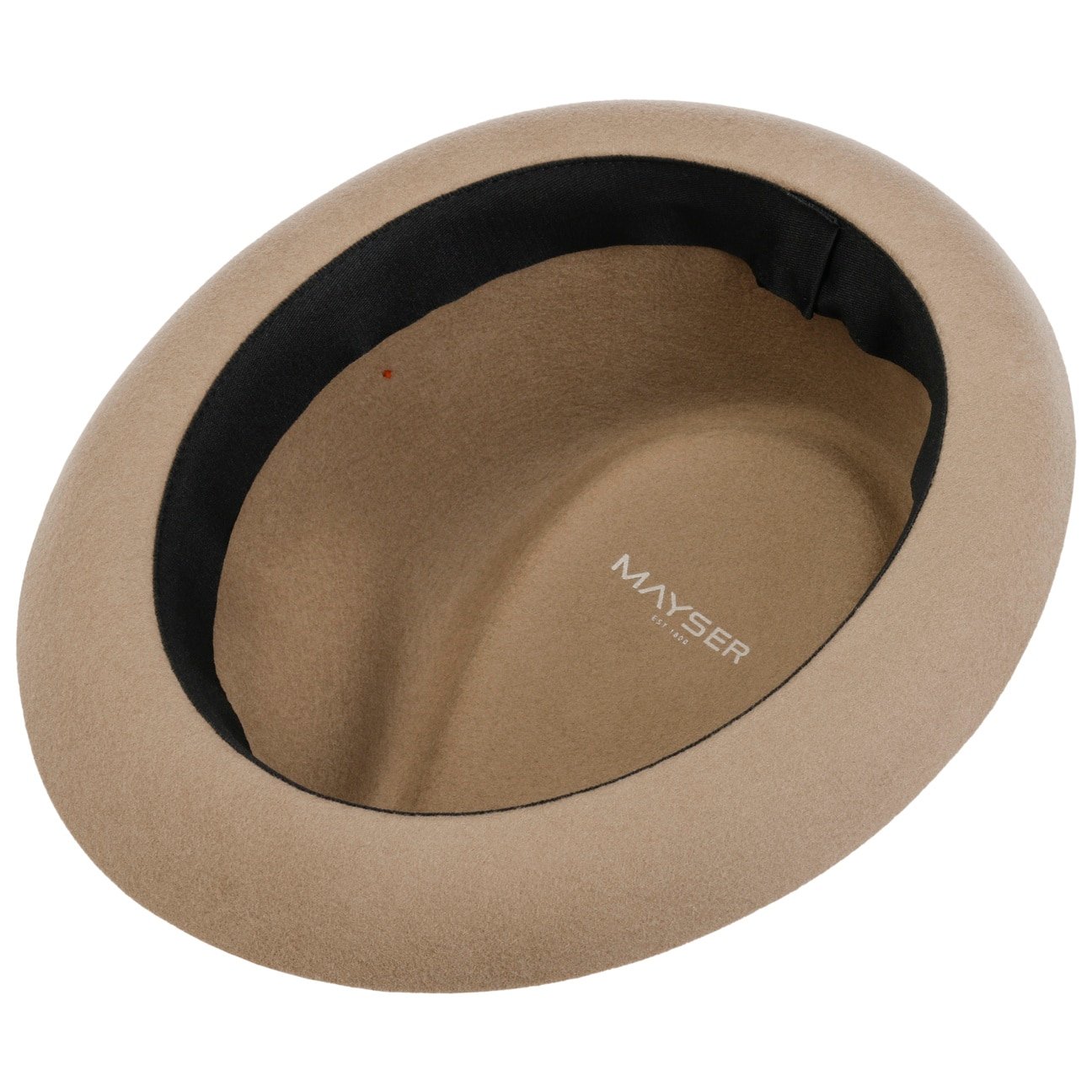 Samu Striped Band Pork Pie Wollhut beige 4