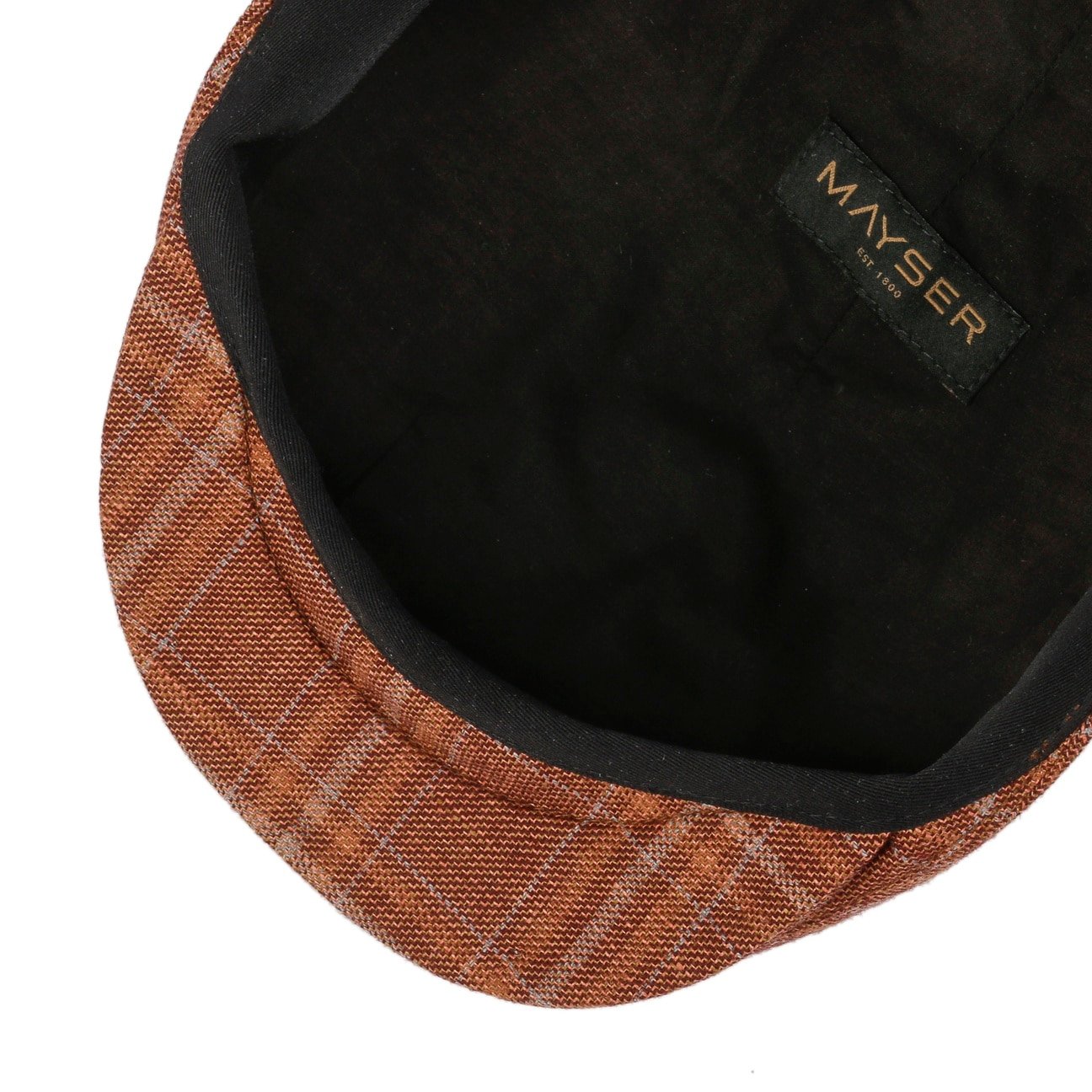 Sidney Leinen Schurwolle Flatcap rost 3