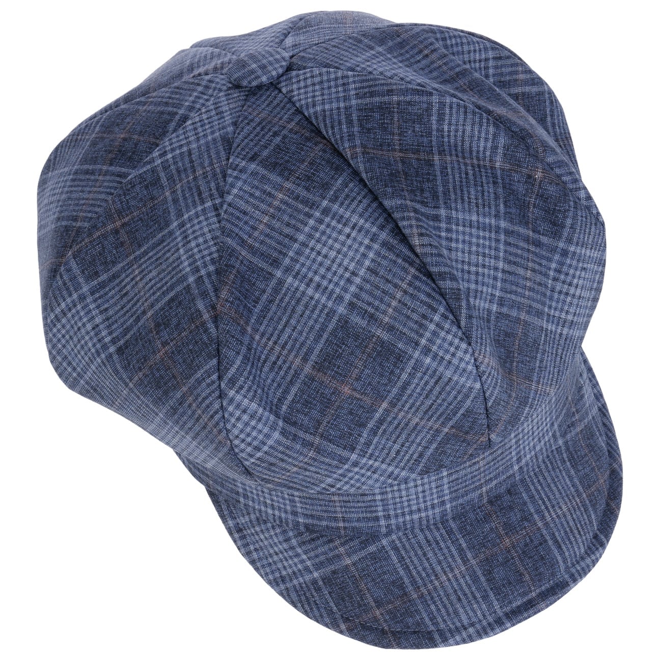 Anja check ballong cap blau 2