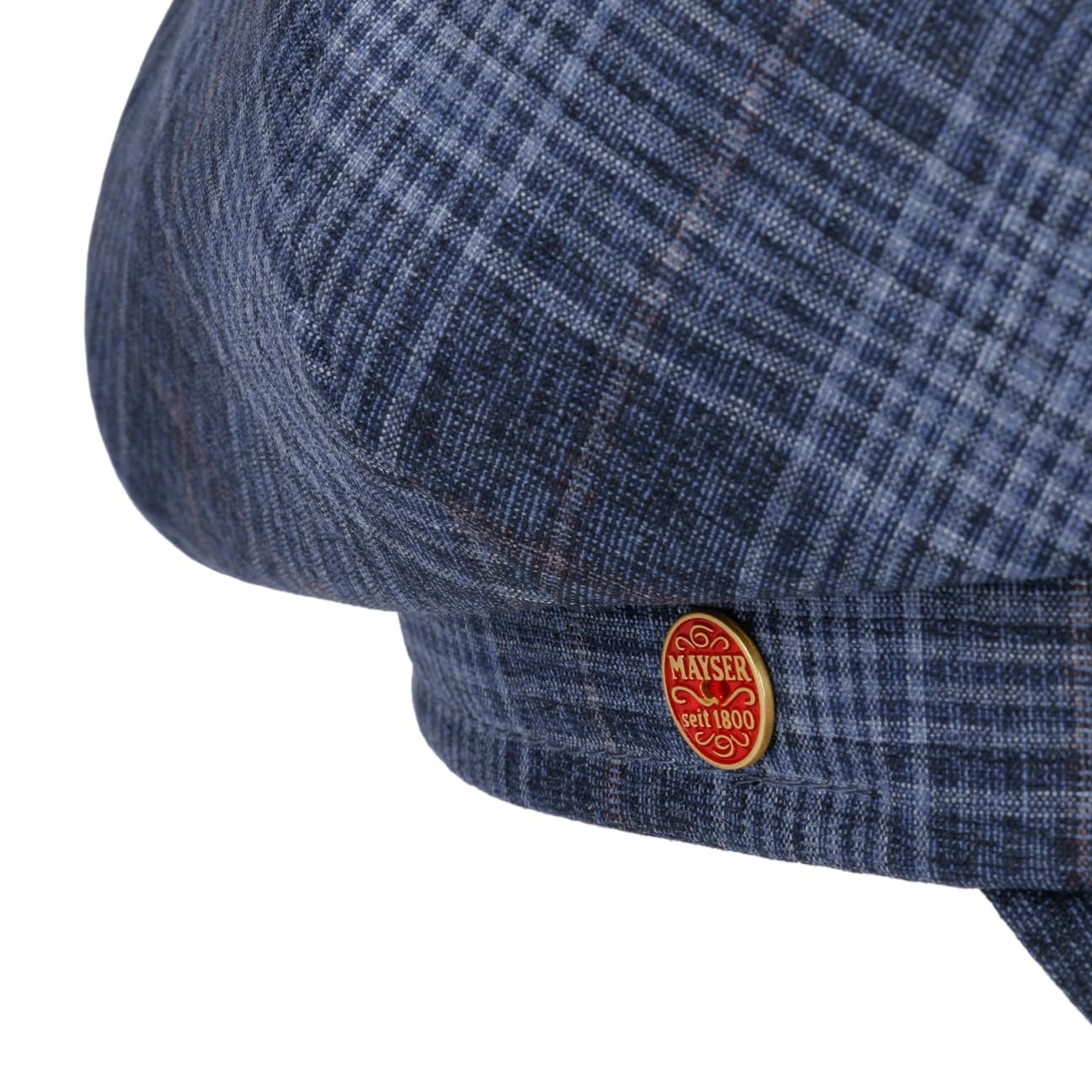 Anja check ballong cap blau 4