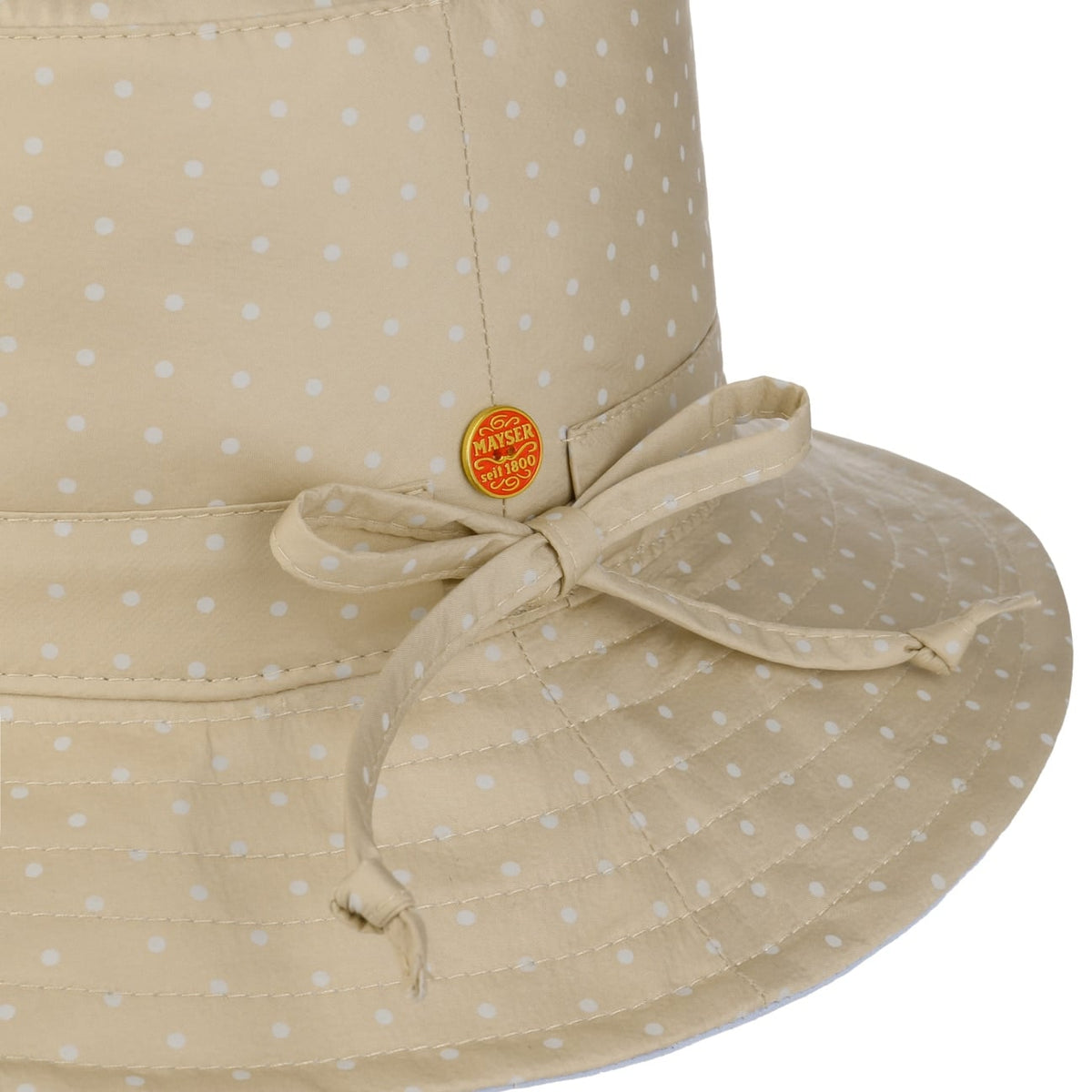 Small Dots Vendbar Hatt beige 4