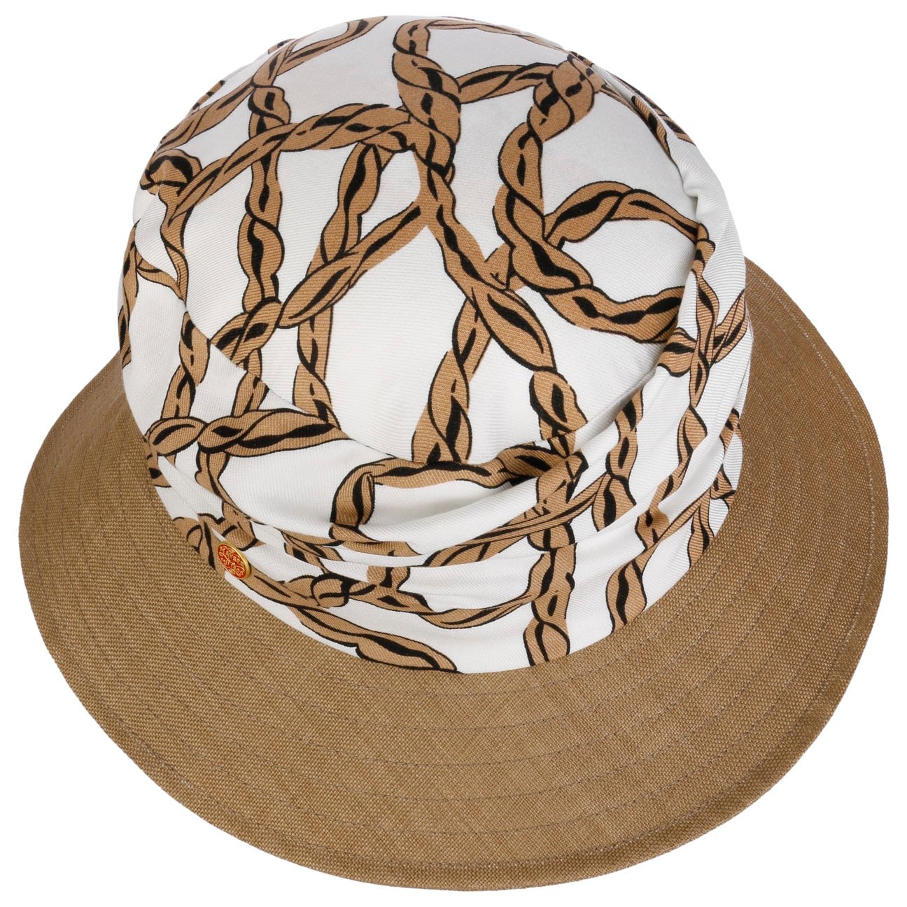 Alissa Graphics Stoffhut beige 2