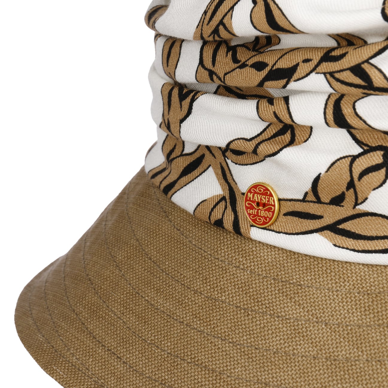 Alissa Graphics Stoffhut beige 4