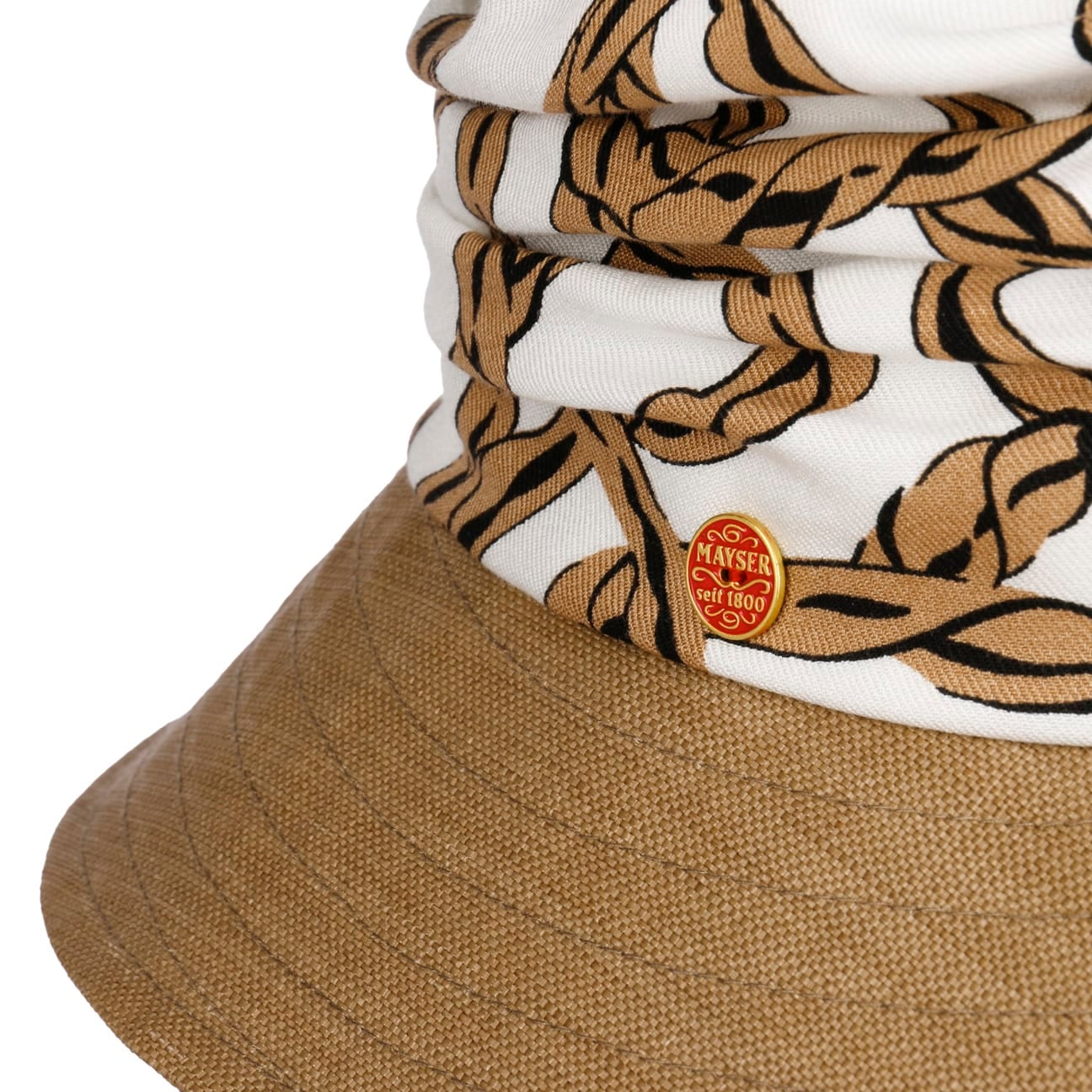 Alissa Graphics Stoffhut beige 4