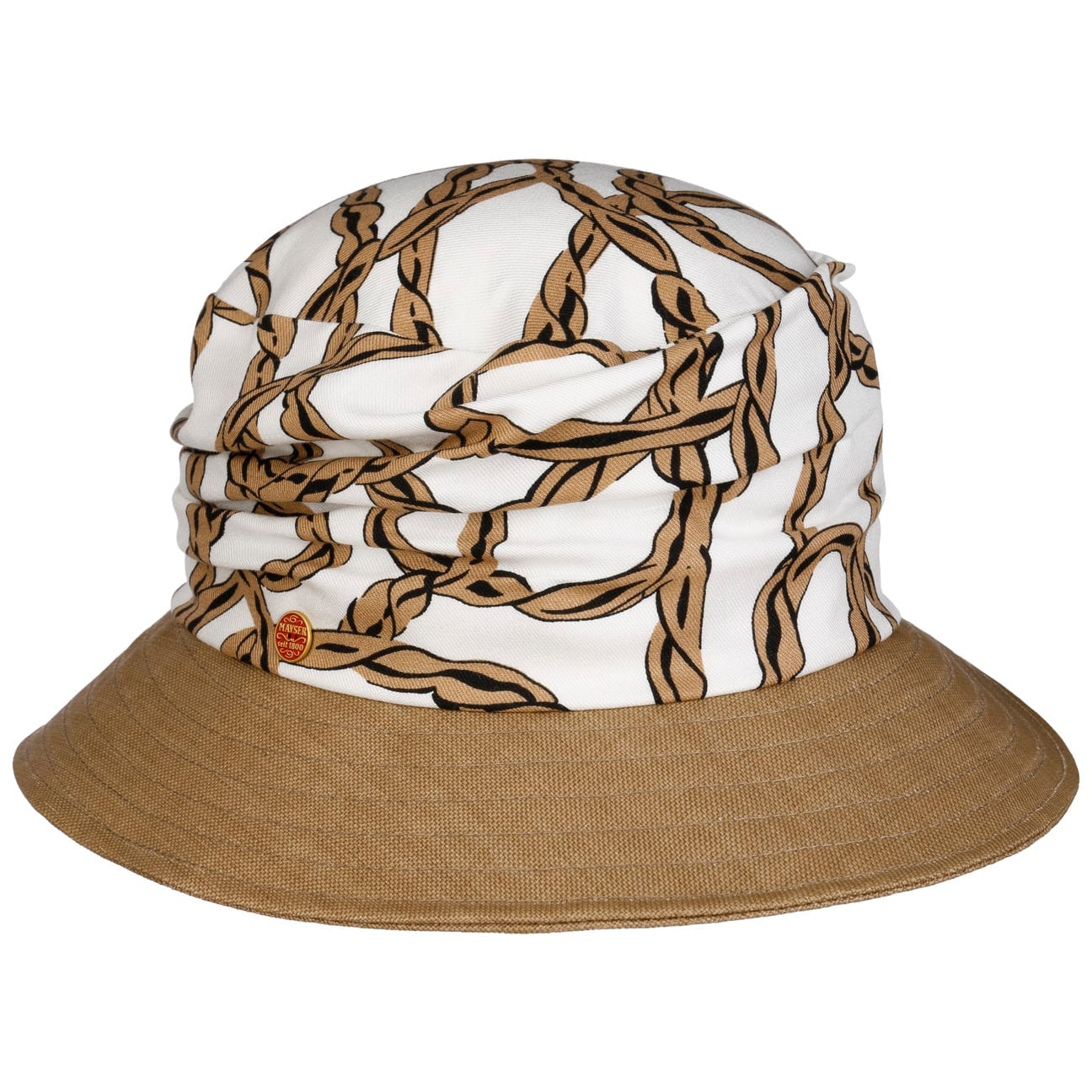 Alissa Graphics Stoffhut beige 1